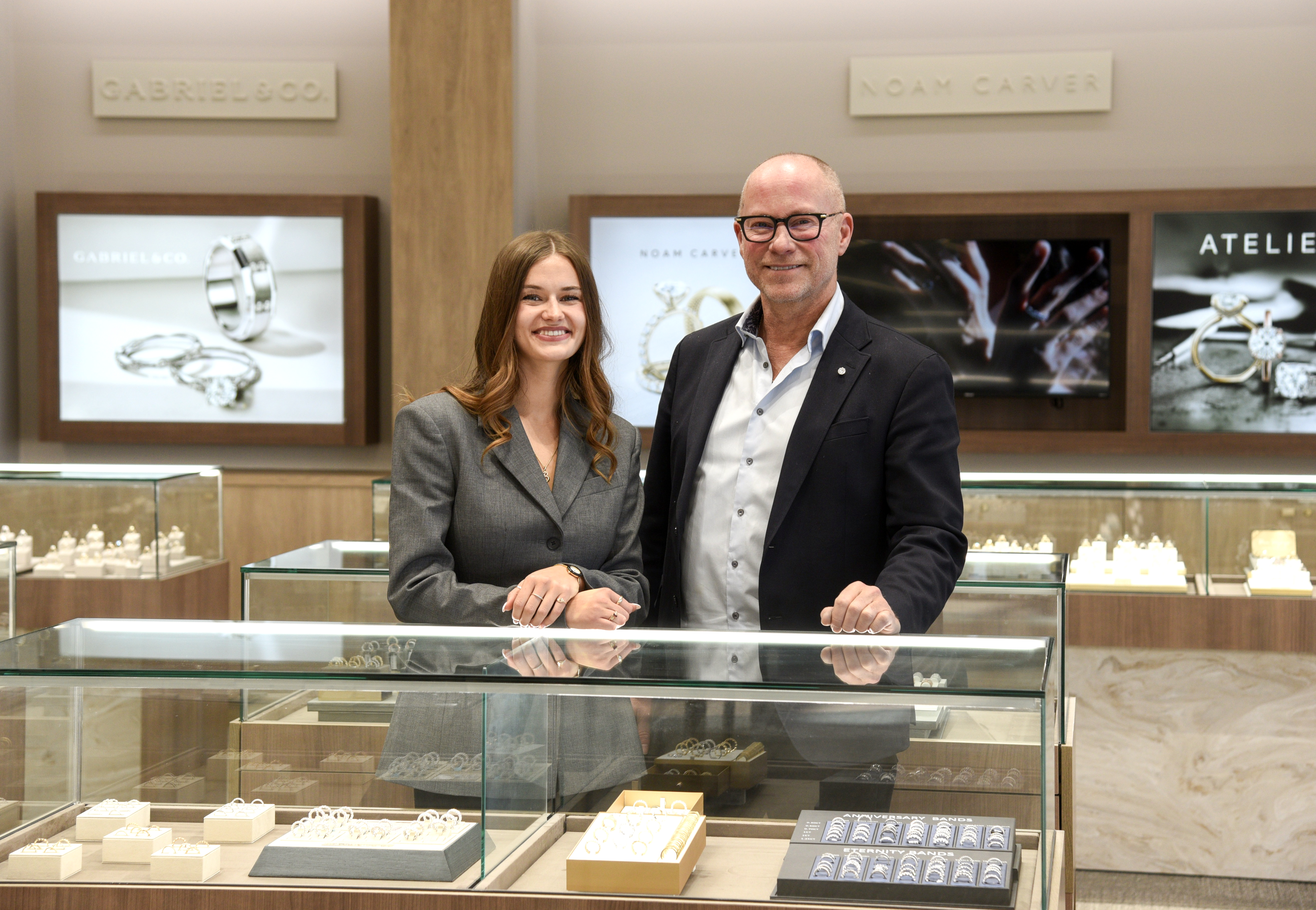 Jeff and Brooke Appelt in a Jewellery store