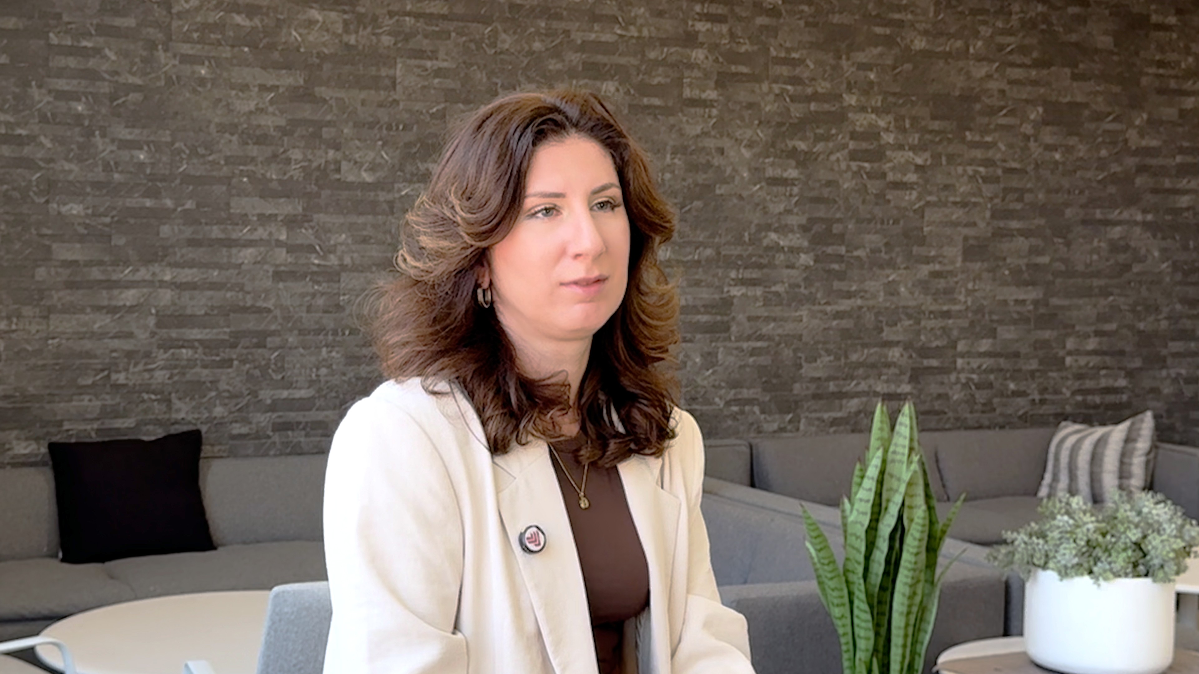 Evgenia during her interview about her experience with the How to Start a Side Hustle course
