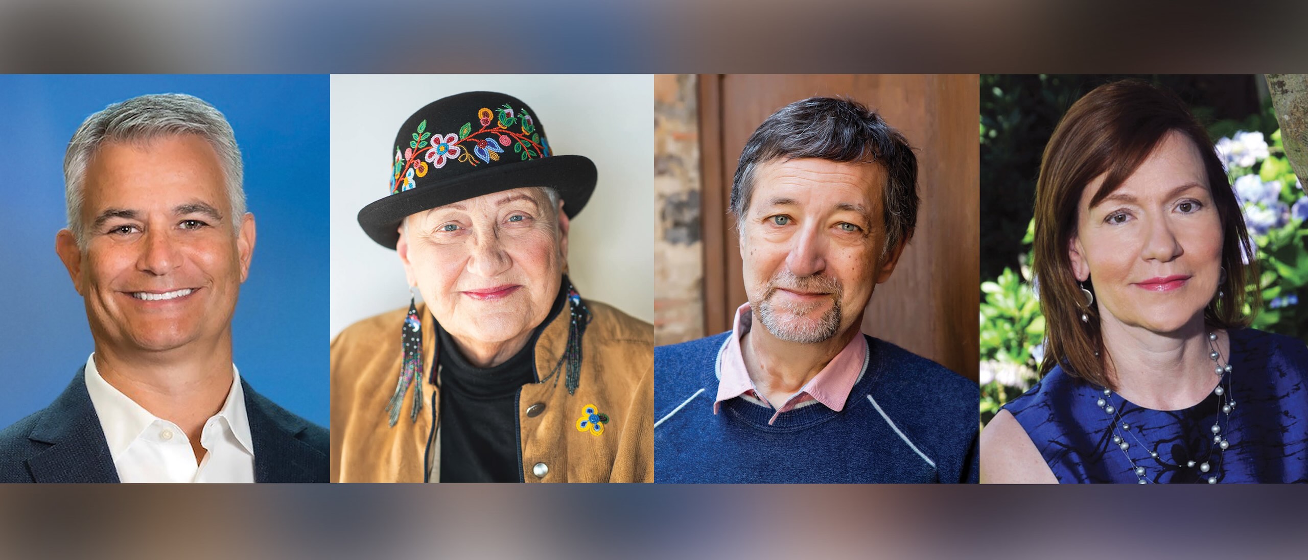 Head shots of four Honorary Degree Recipients.