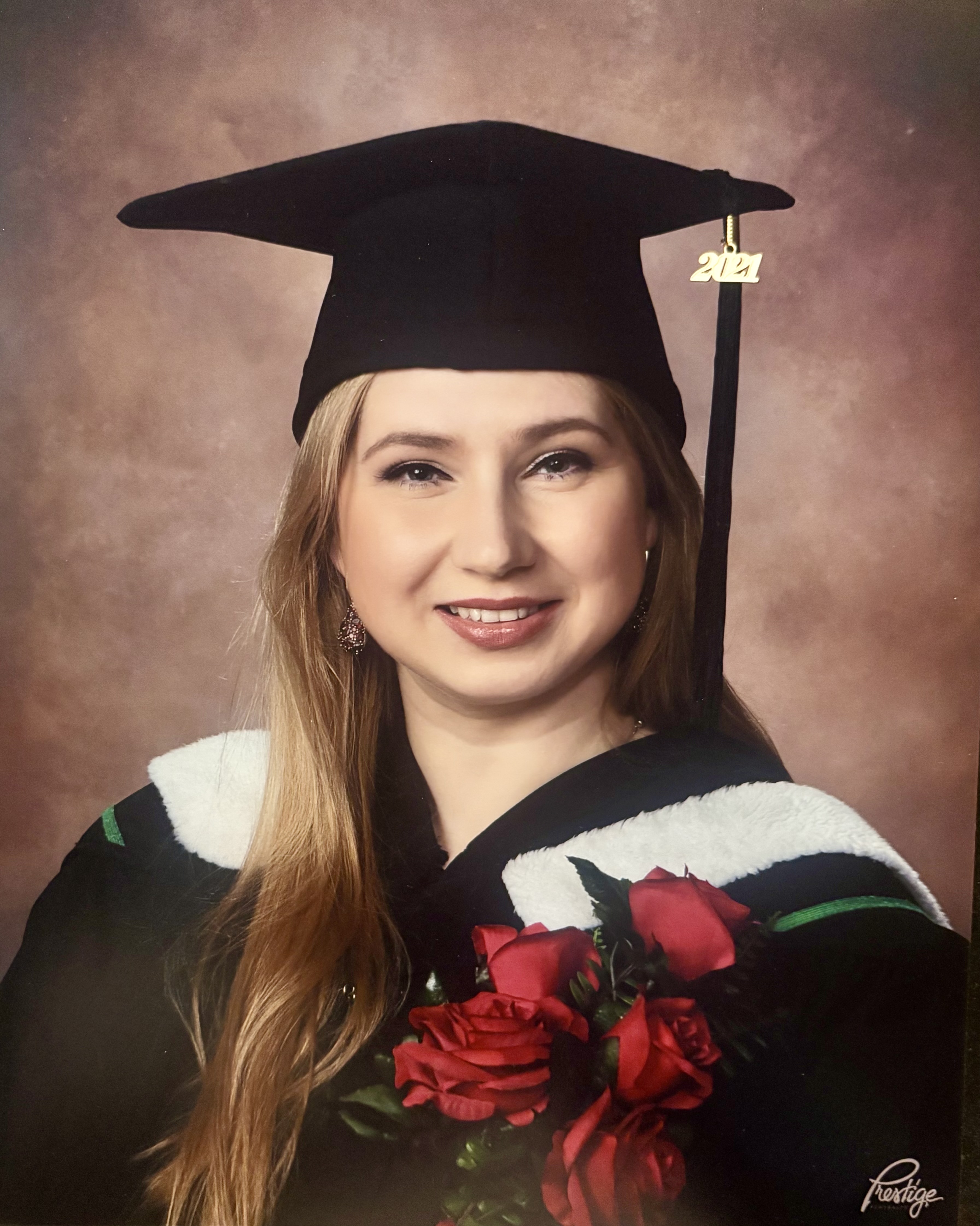 a graduation photo of Maryana Kutuzova