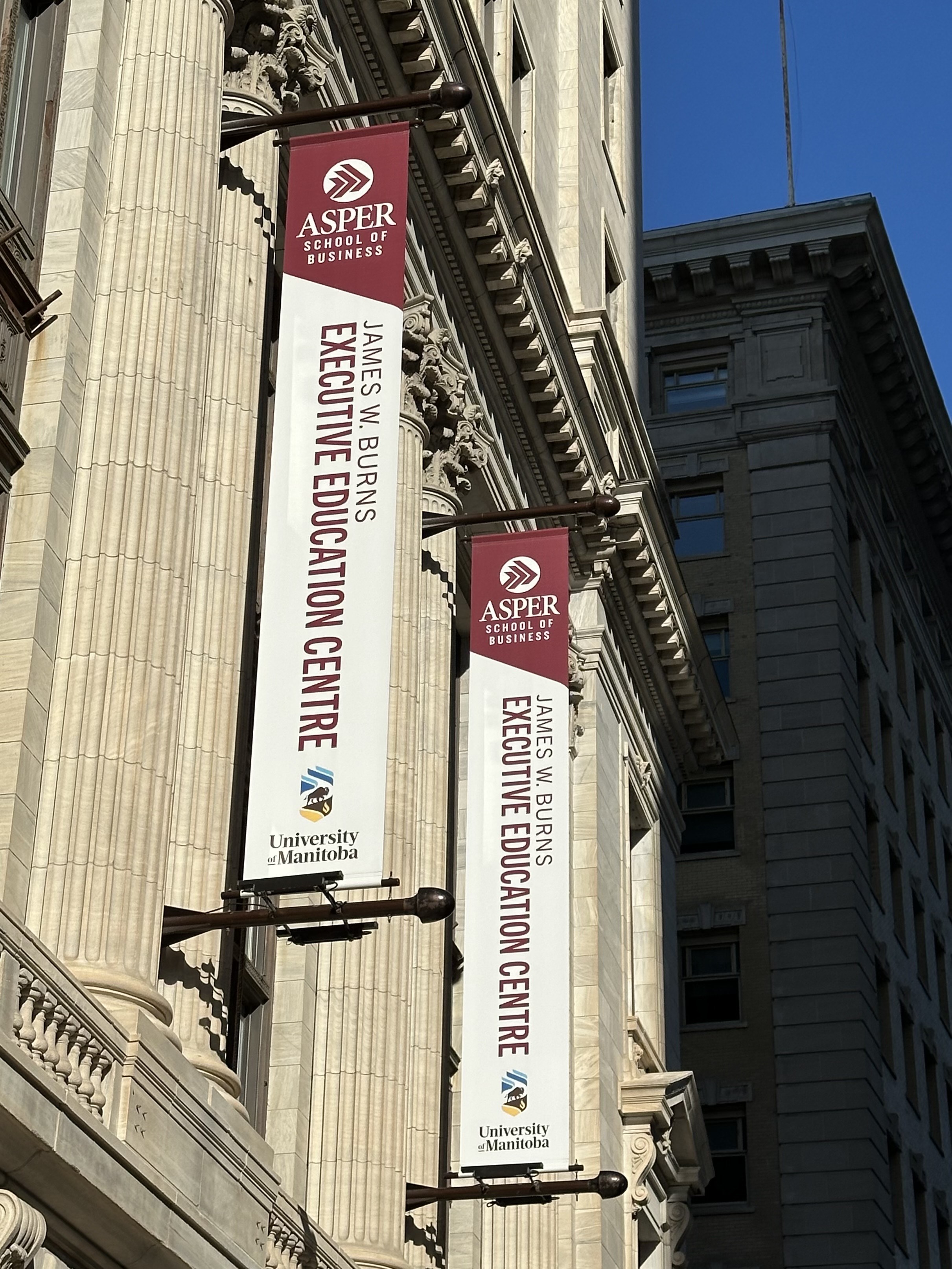 James W. Burns Executive Education Centre signs