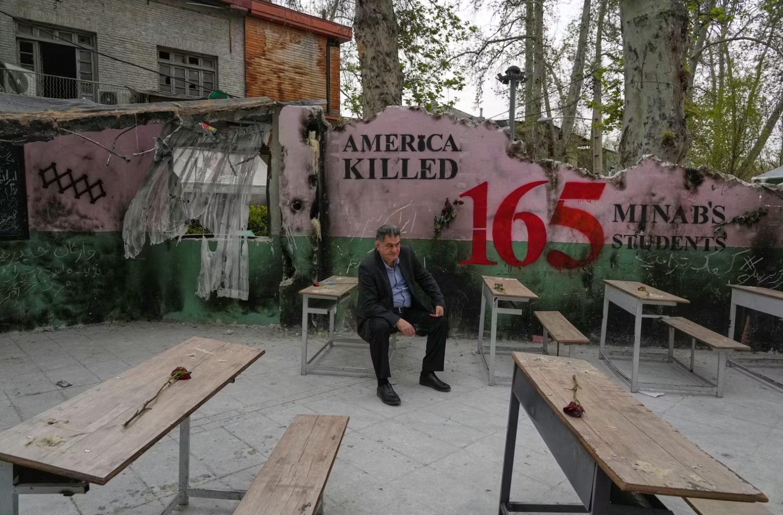 Man in bombed school in Tehran