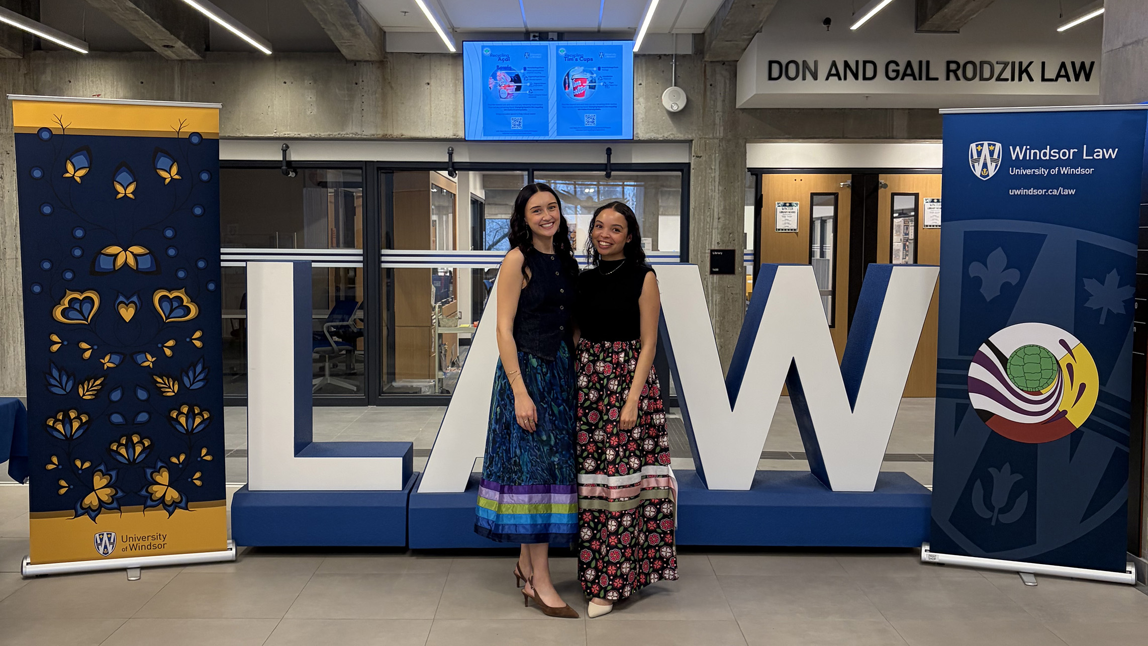 The team of Kaedyn Lashley and Katie McKenzie received a table award for “The Living Law Recognition.”