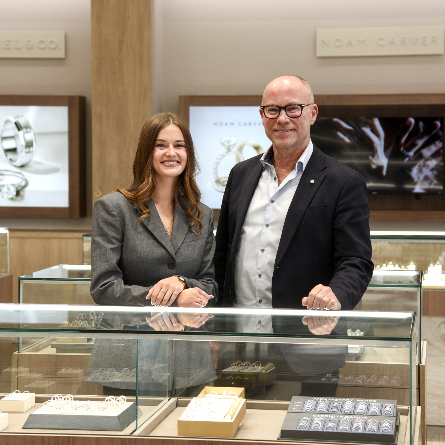 Jeff and Brooke Appelt in a Jewellery store