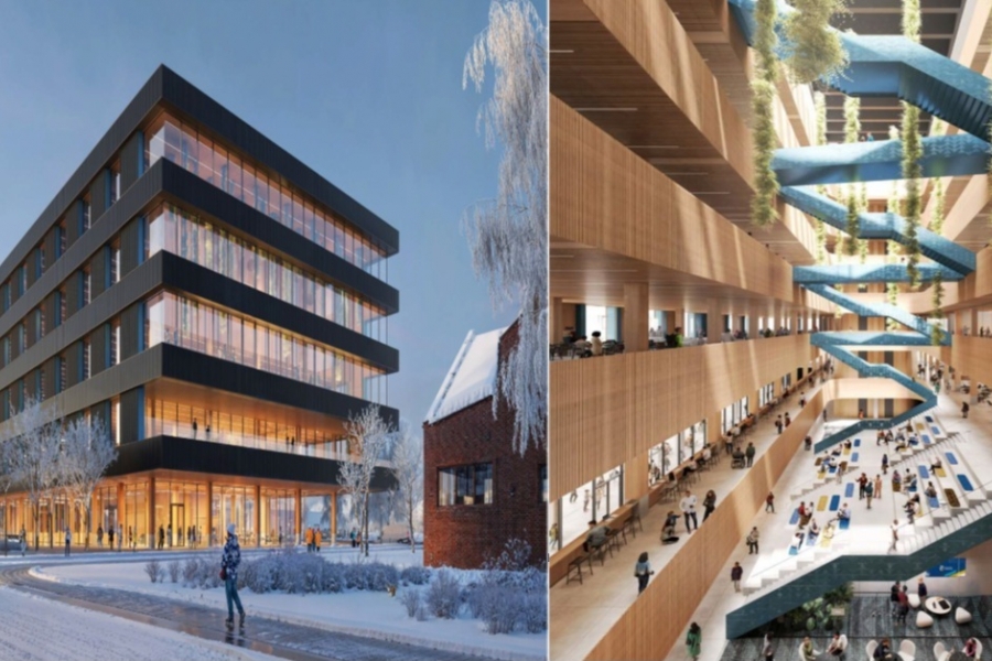 Rendering of what a new Dafoe Library could look like. 