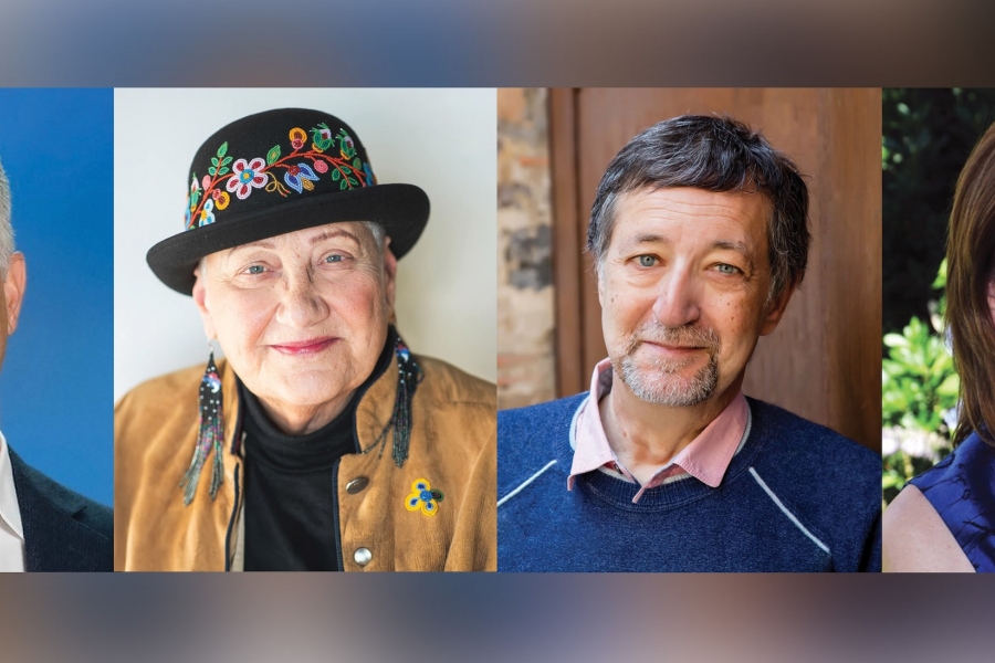 Head shots of four Honorary Degree Recipients.