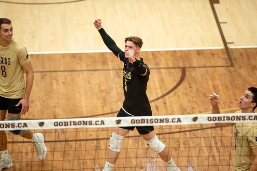 Josh Jehle on the volleyball court