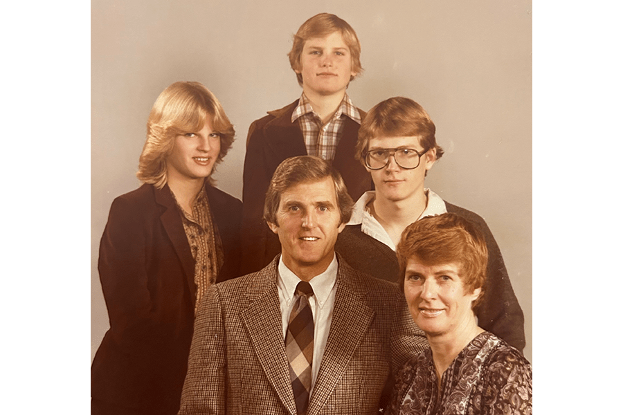 Vintage portrait of the Kristjanson family.