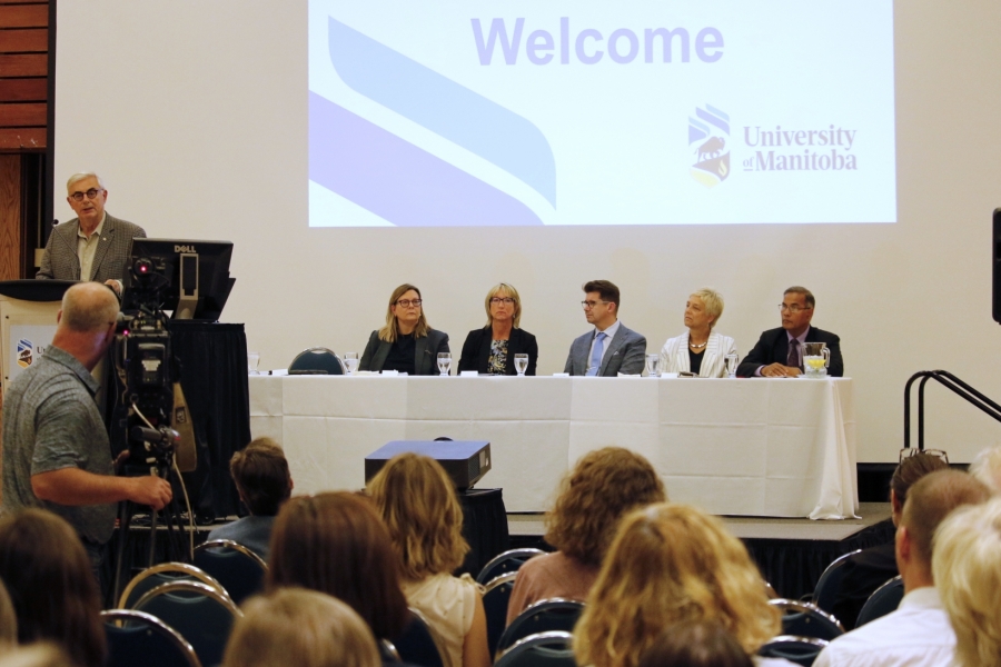 President David Barnard and members of his executive team presented a Report on Responding to Sexual Violence at a campus community session