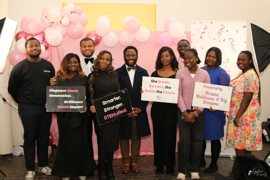 Attendees at the Shaping African Women in STEM organization gala event.
