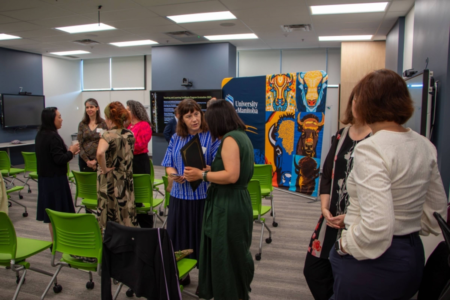 crowd mingling at TLC graduation 2025