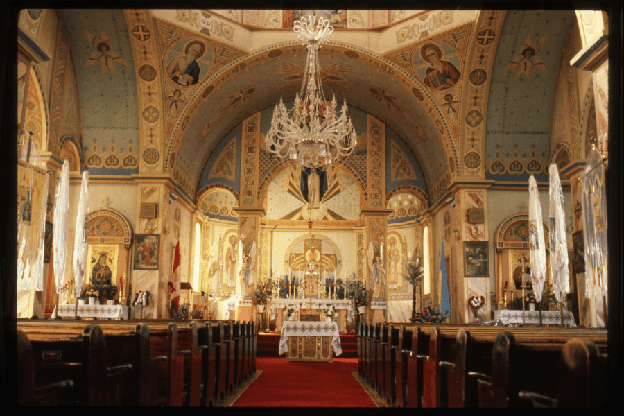 Interior of a Ukrainian Catholic Church