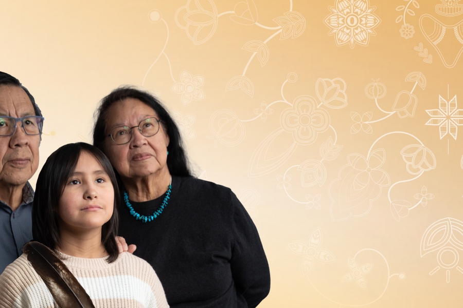 Elder Philip Paynter and Elder Florence Paynter and young girl