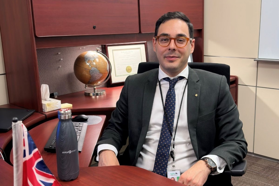Paris Fragkoulis at his office