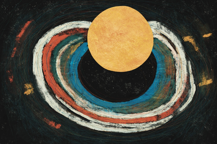 an illustration of the moon