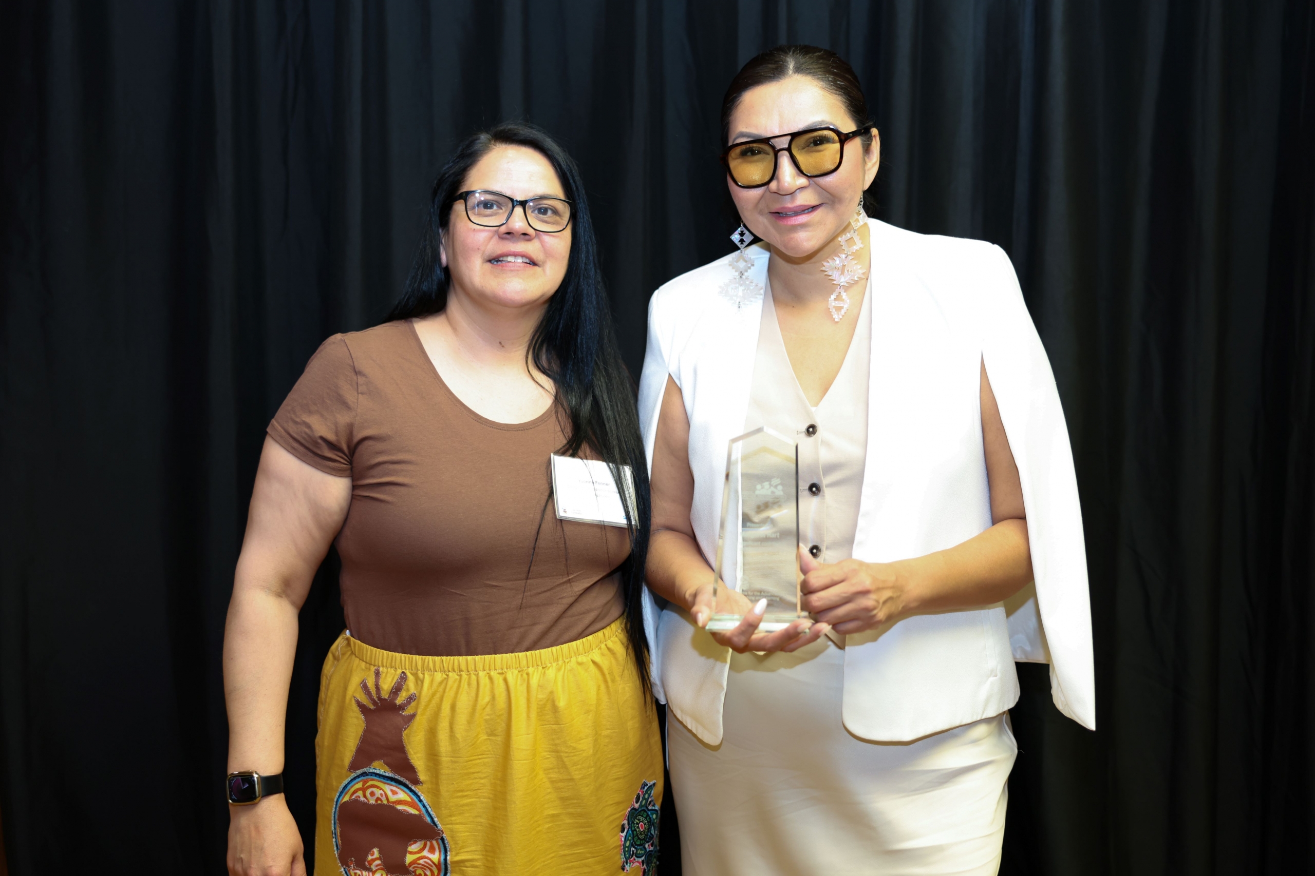 From left to right, Yvonne Fenner, College of Rehabilitation Sciences, Occupational Therapy, outstanding student, Ms. Margaret Hart, College of Rehabilitation Sciences, Occupational Therapy, outstanding teacher.