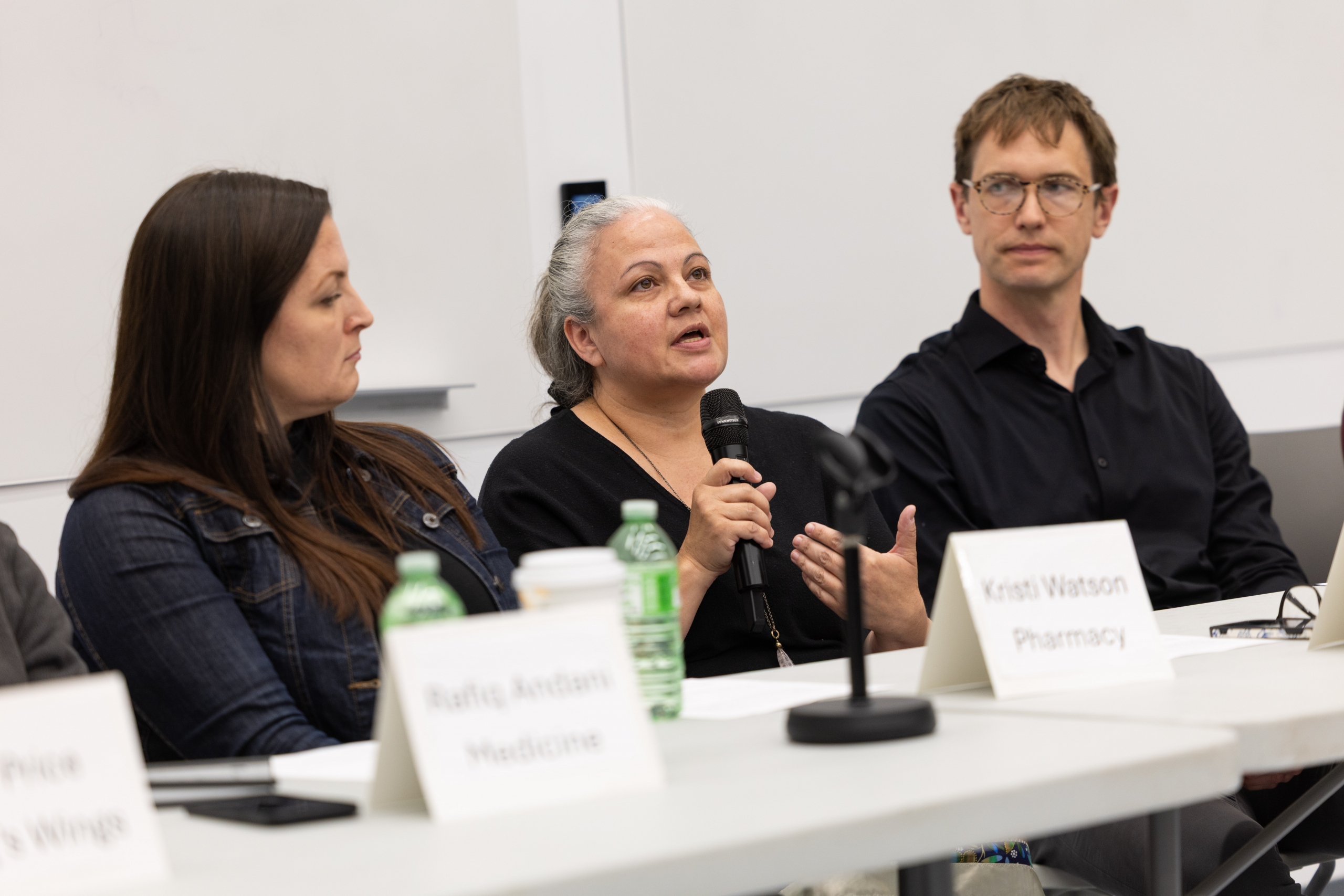 Chantal Daniels speaks during a panel discussion.