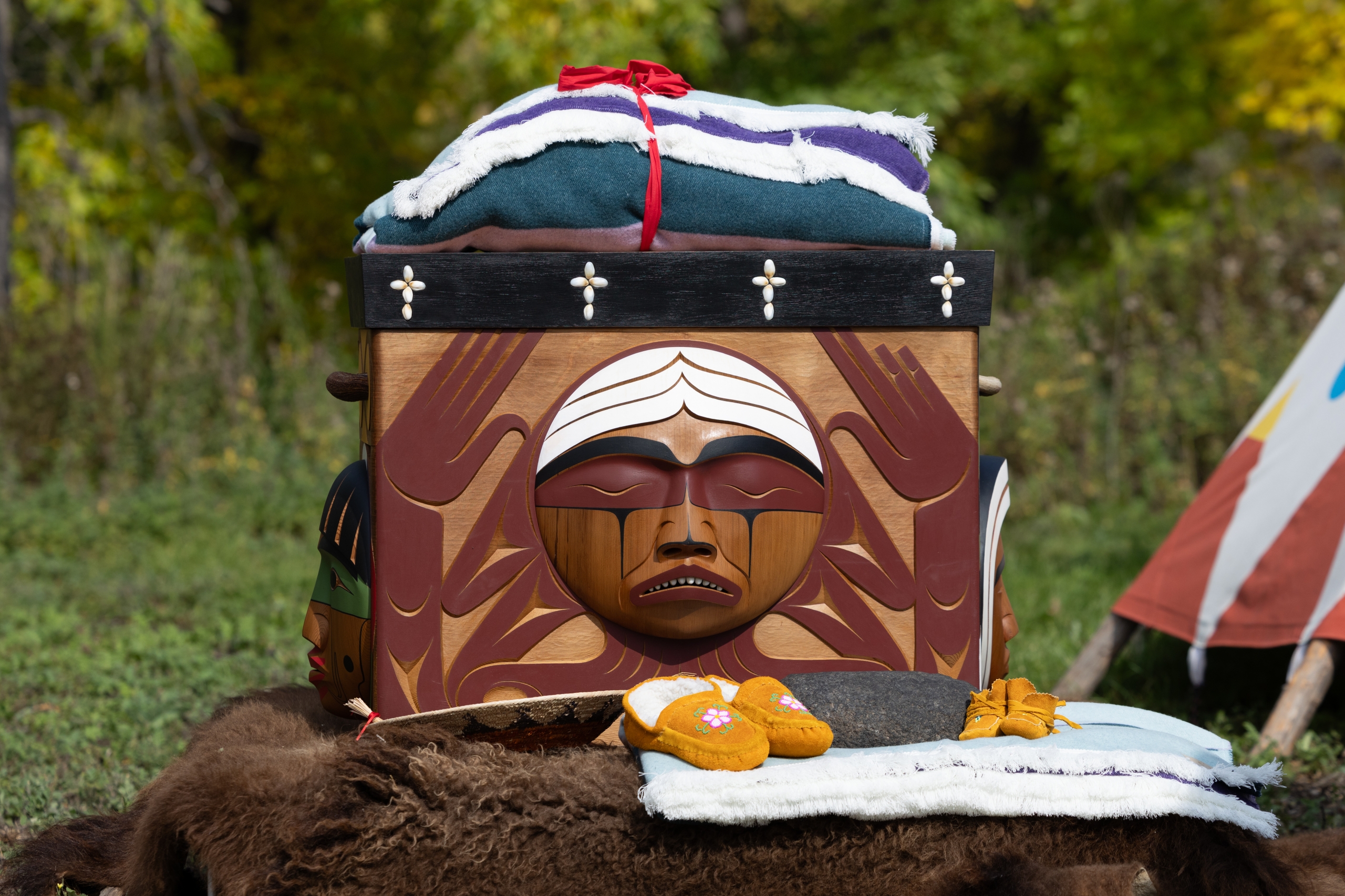 Bentwood Box and other sacred artifacts