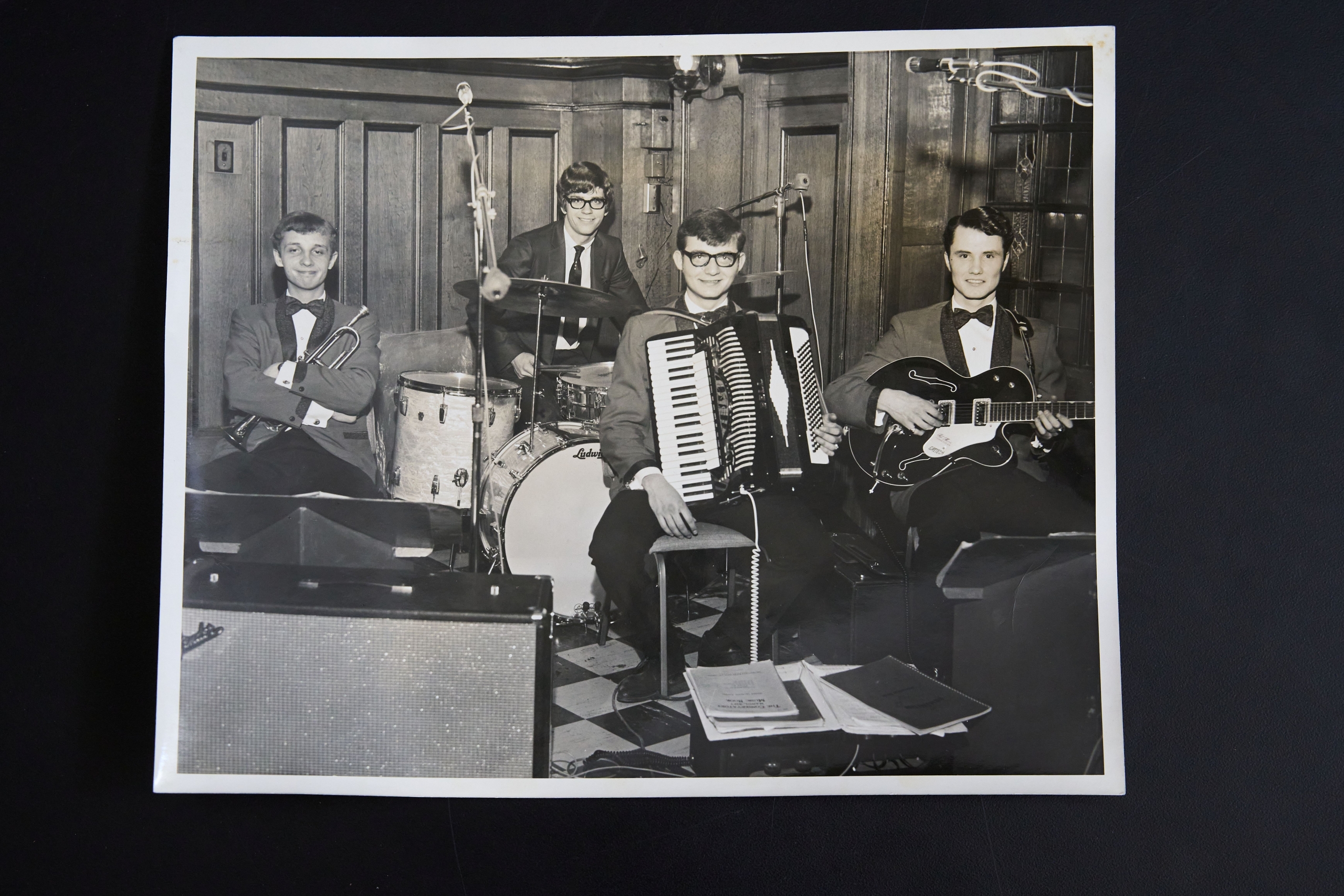 Ron Paley playing the accordion