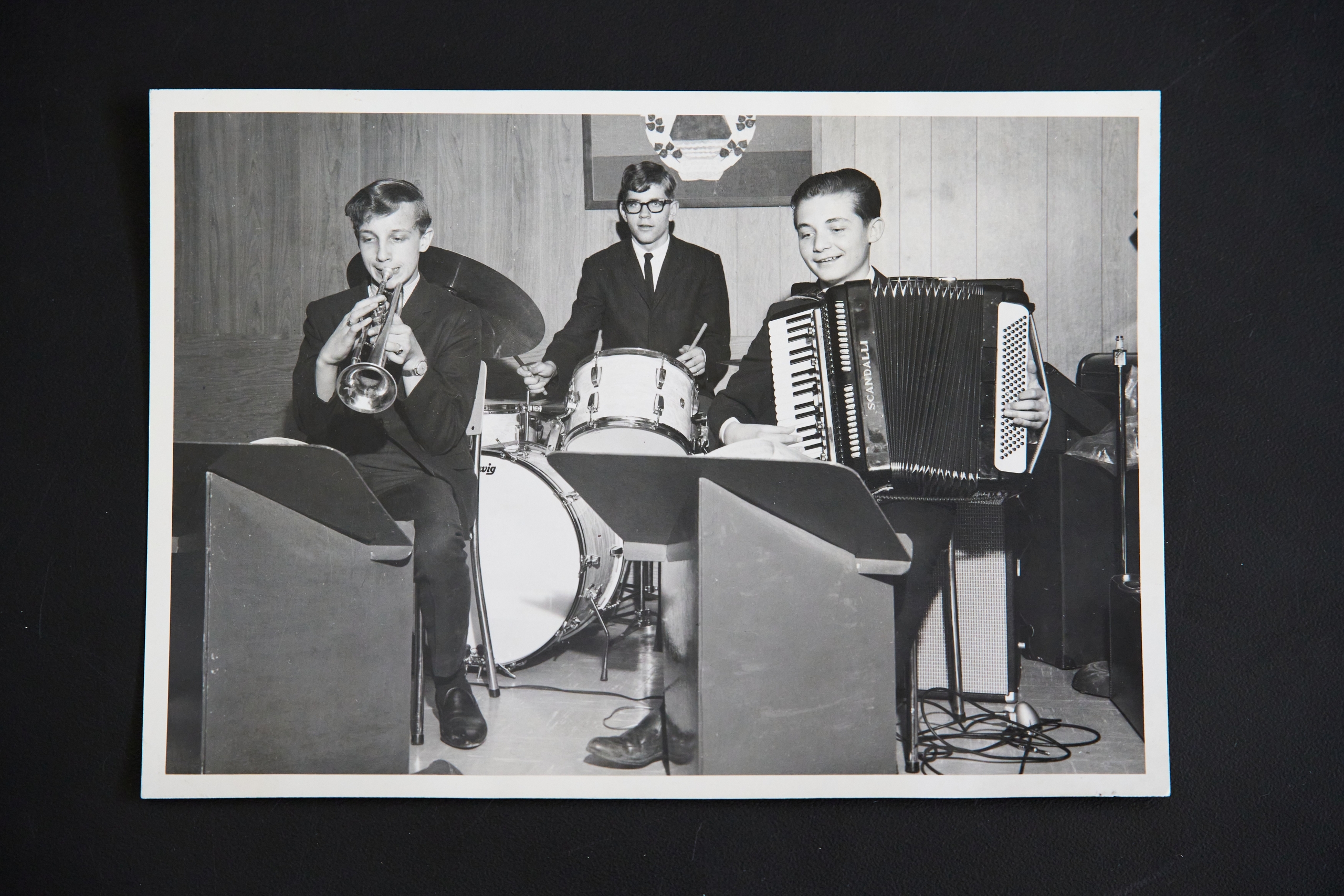 Ron Paley playing the accordion