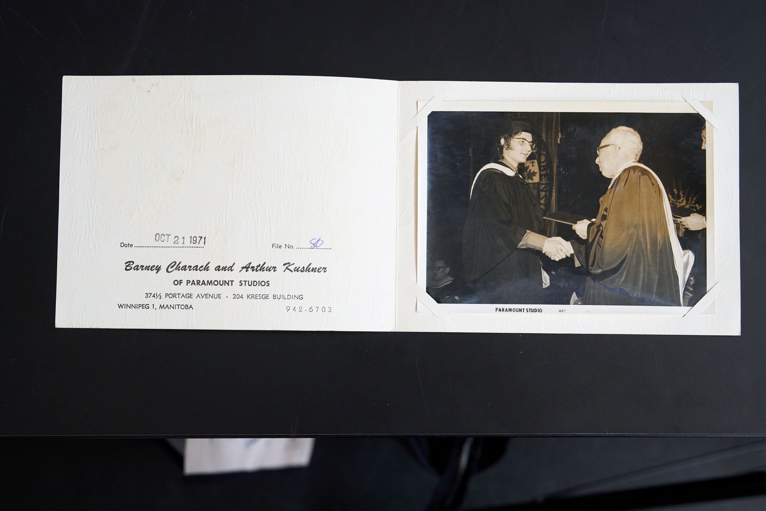 Ron Paley [BMus/71] at graduation