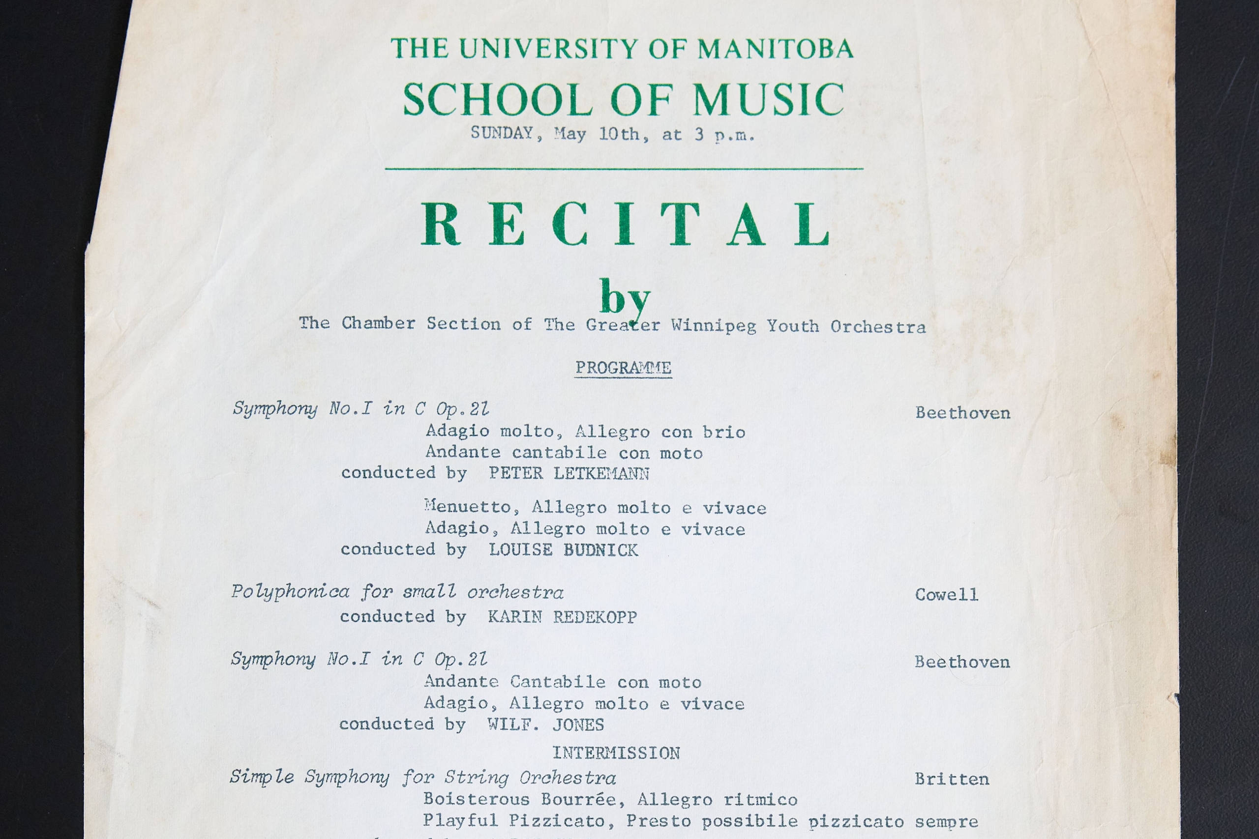 UM School of Music Recital