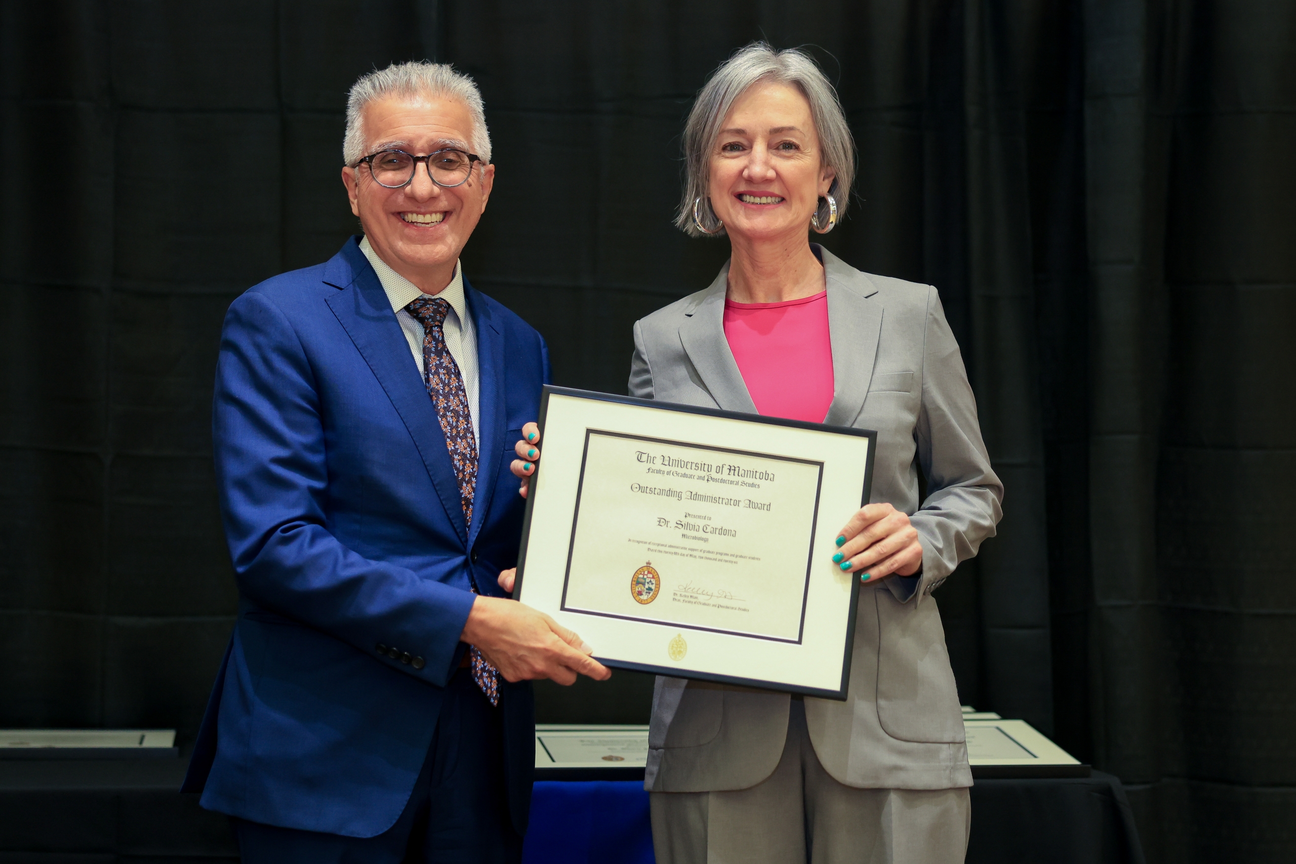 Dr. Michael Benarroch and Silvia Cardona