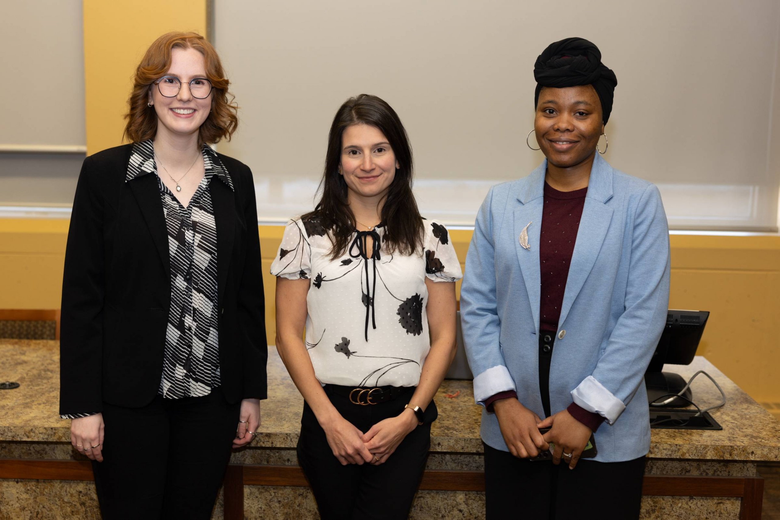 L to R: Mia-May Gabovac, Anne Manson, Adewunmi Giwa
