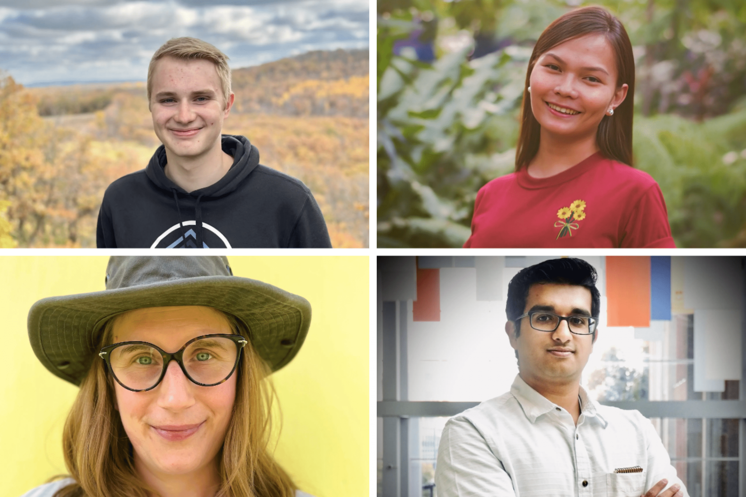 4 award winning students