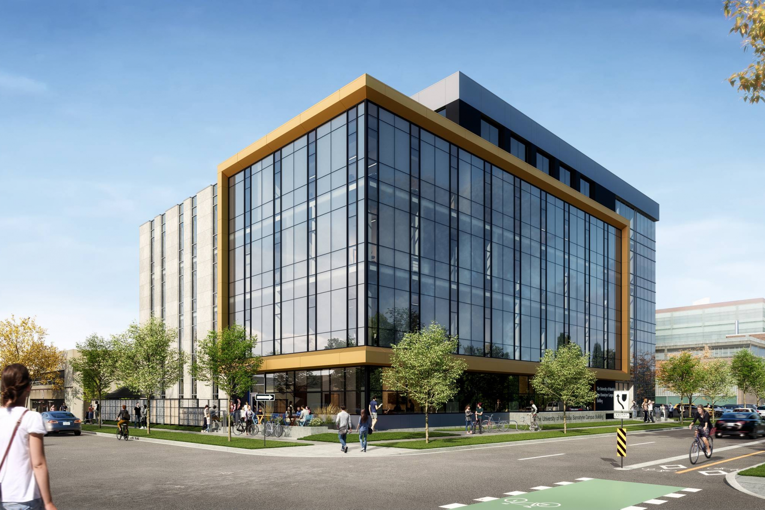 A rendering of the new multi-purpose building to be constructed on the Bannatyne campus