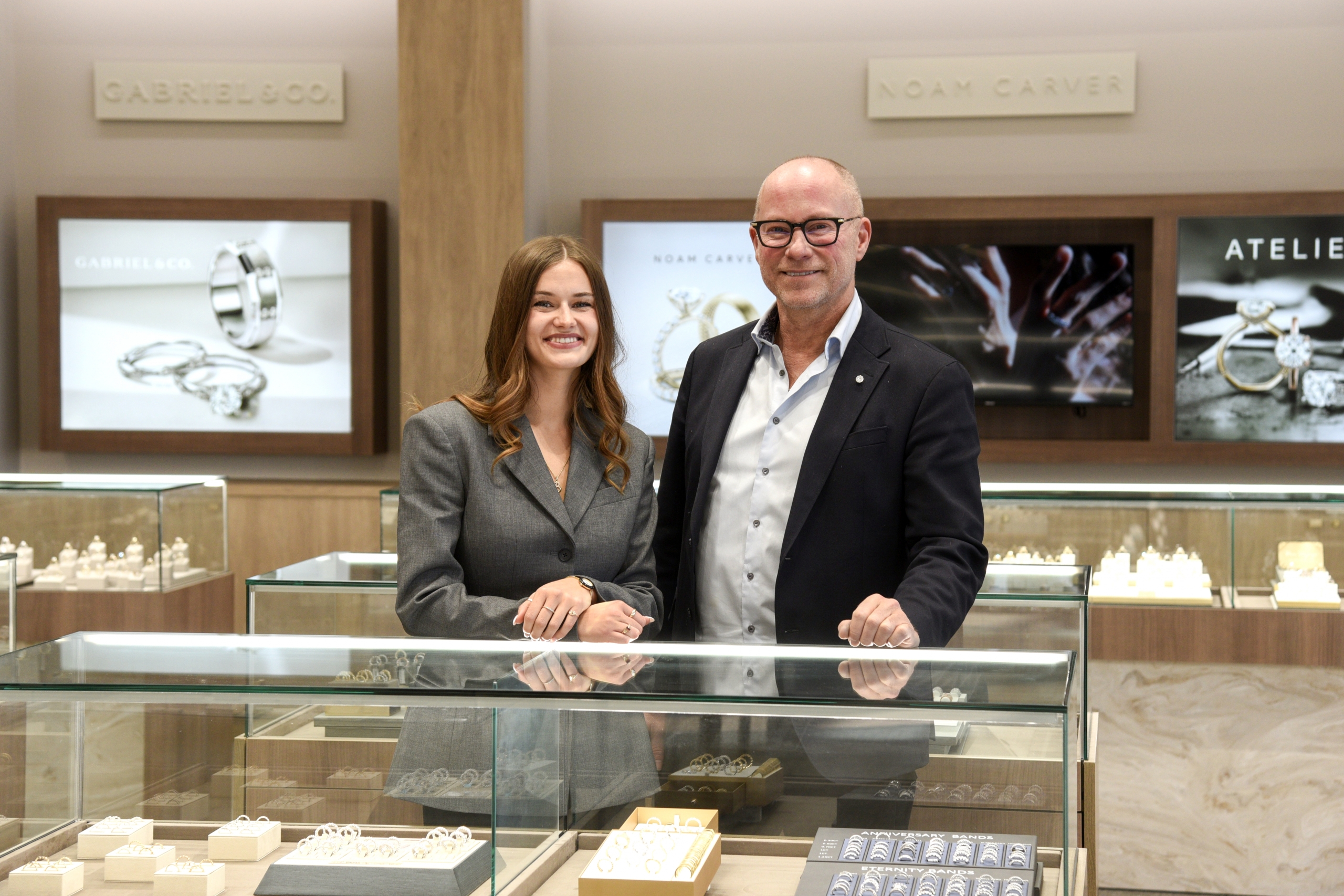Jeff and Brooke Appelt in a Jewellery store