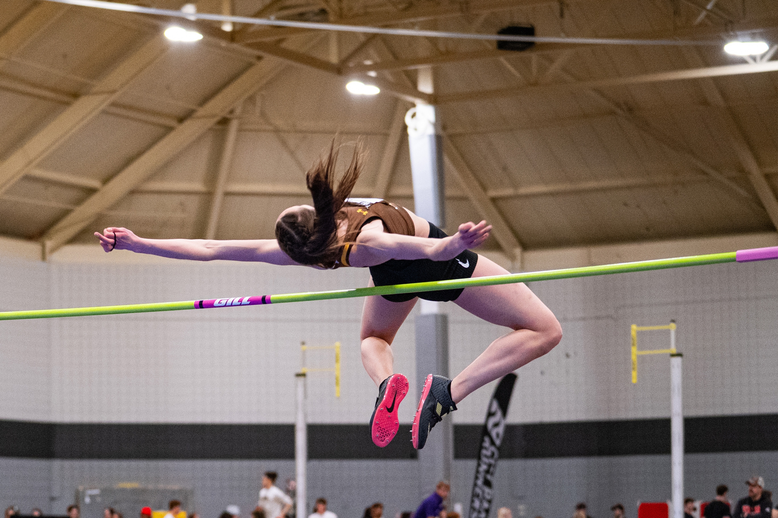 Lara Denbow mid jump