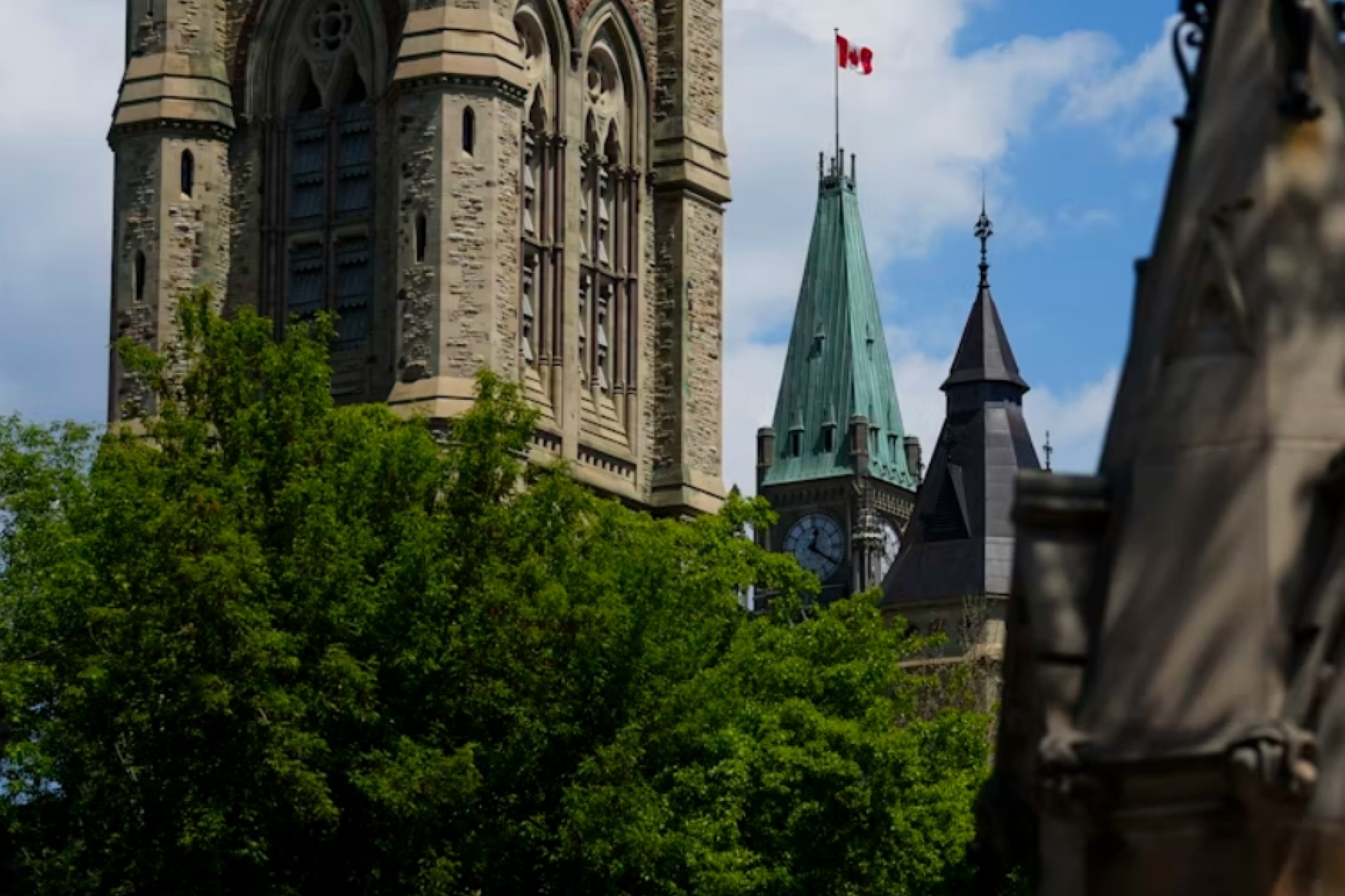 Peace tower at Canadian parliament