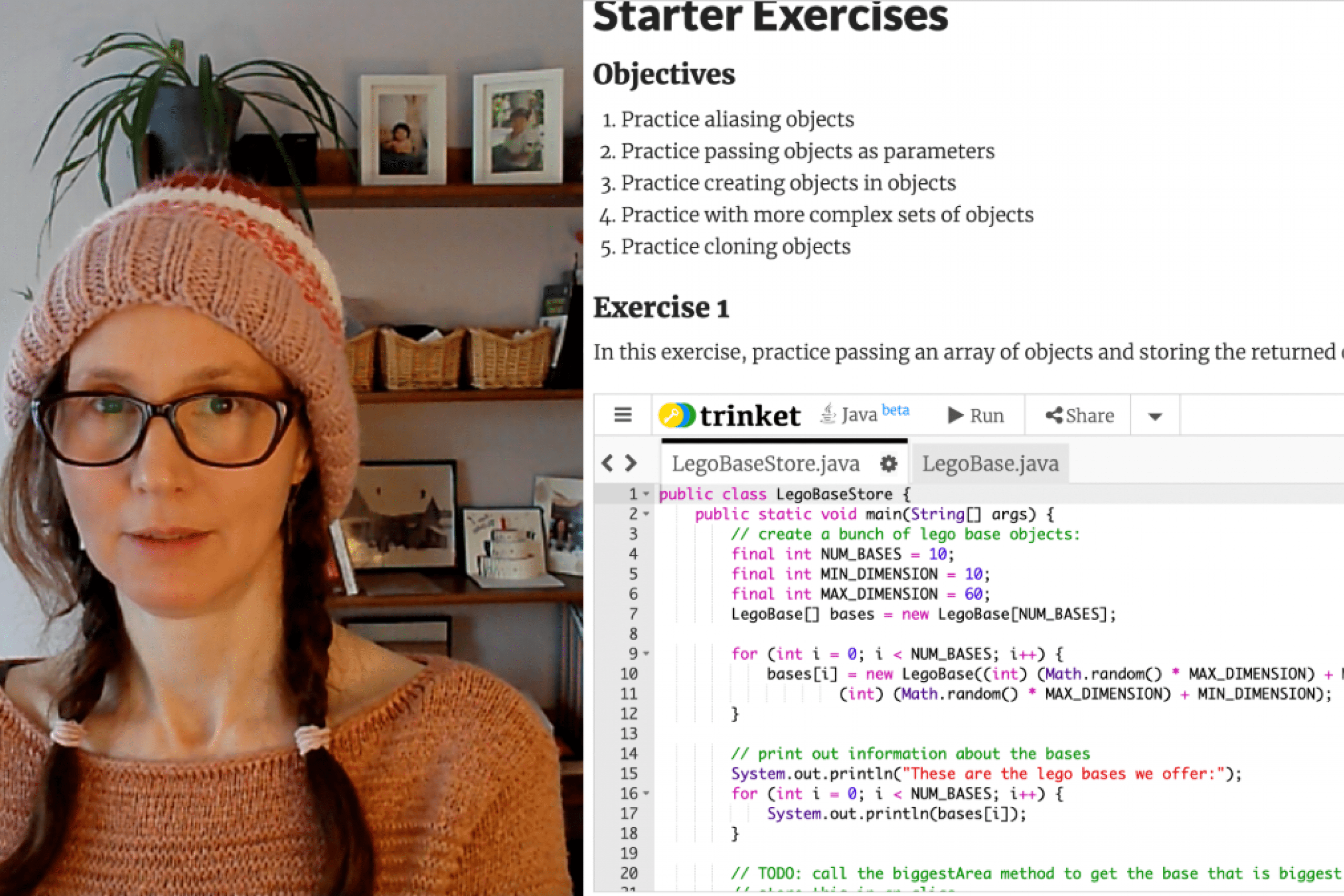 Celine Latulipe and her open online workbook