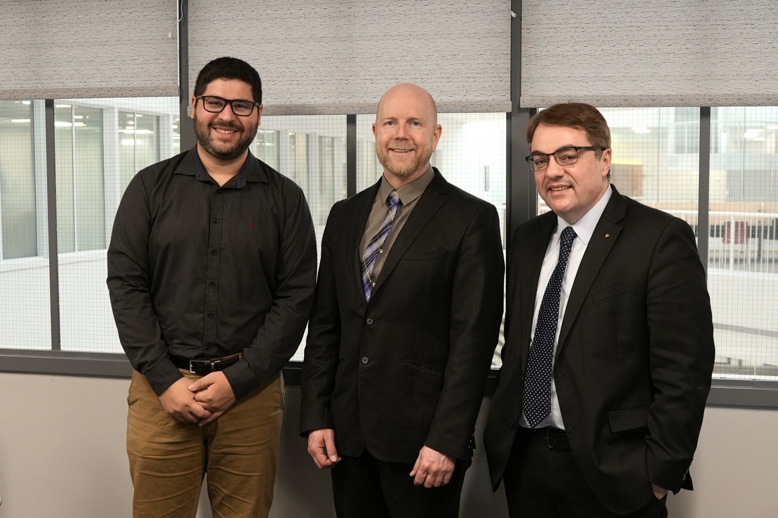 Minelle Silva, Derek Earl, and Dr. Bruno Silvestre