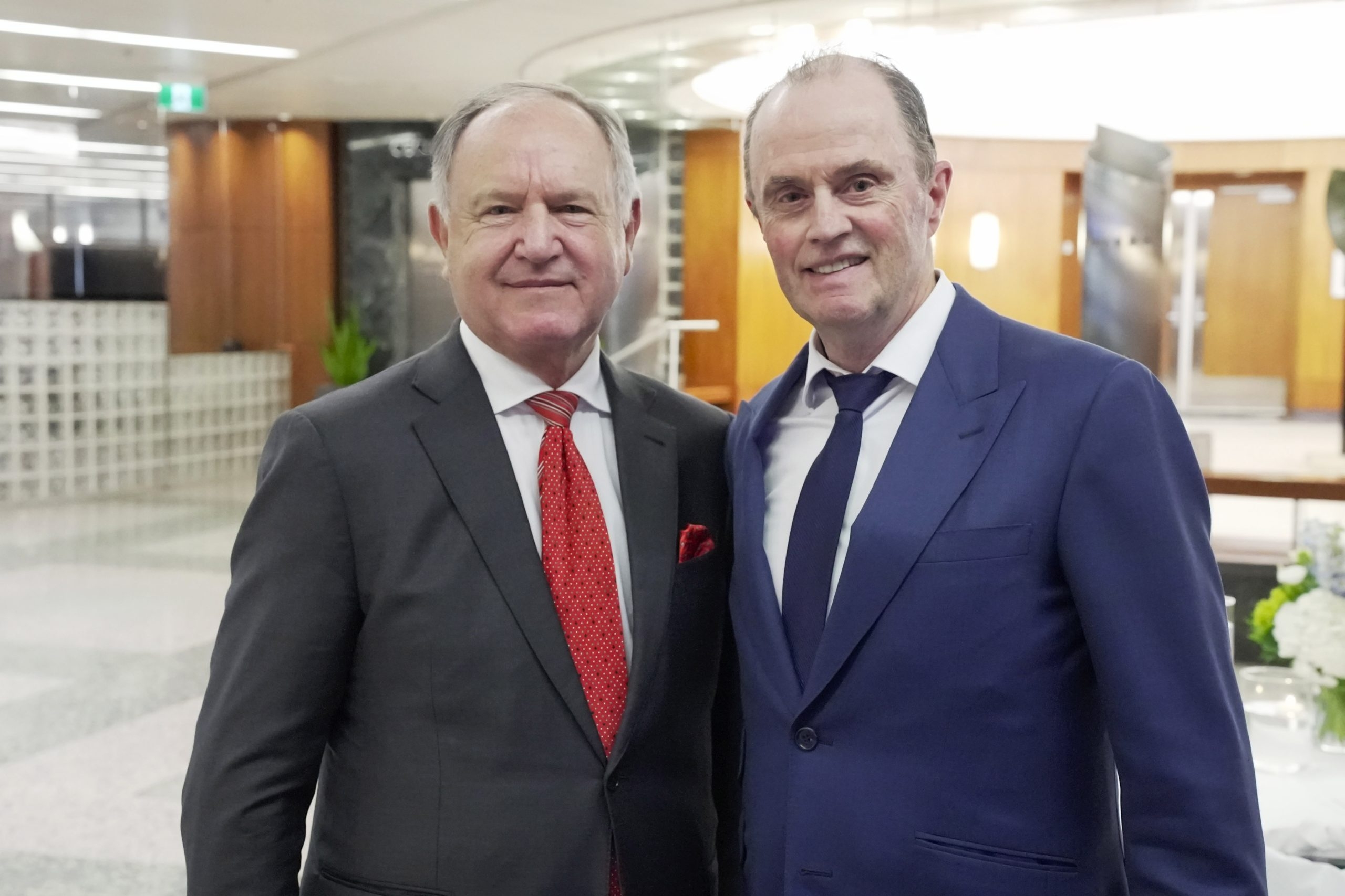 Reinhold Schmieding with Dr. Peter MacDonald