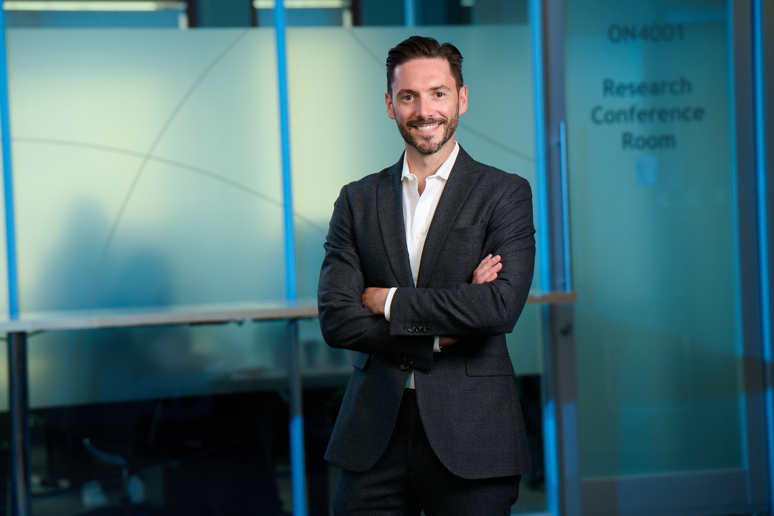 Profile shot of David Perrin