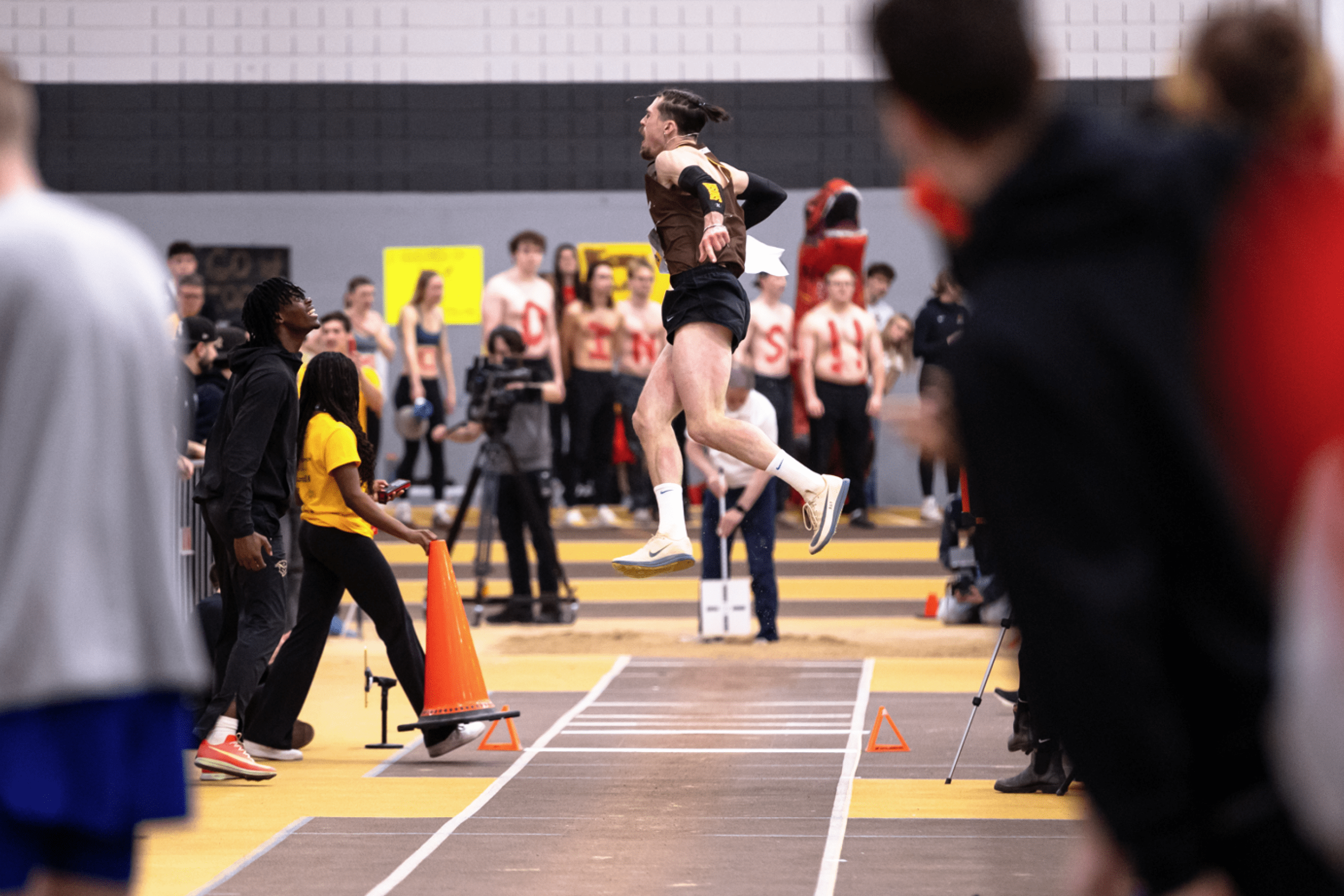 Daxx Turner and Adebare Adegbosin celebrating