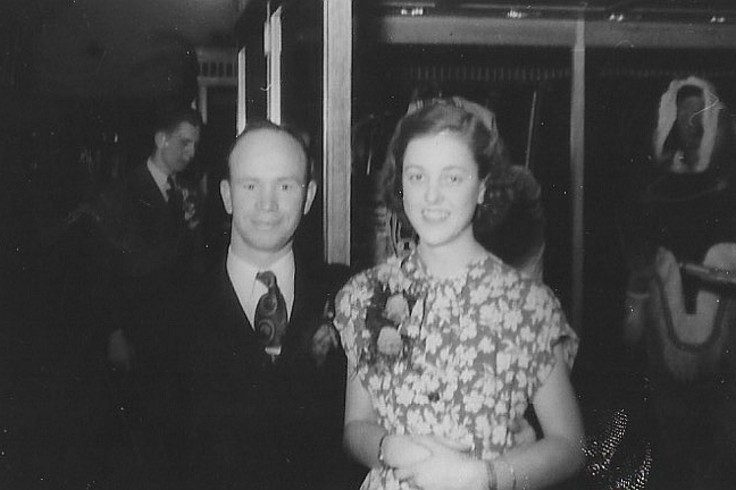 Don Wilton and Shirley Bond at a dance.