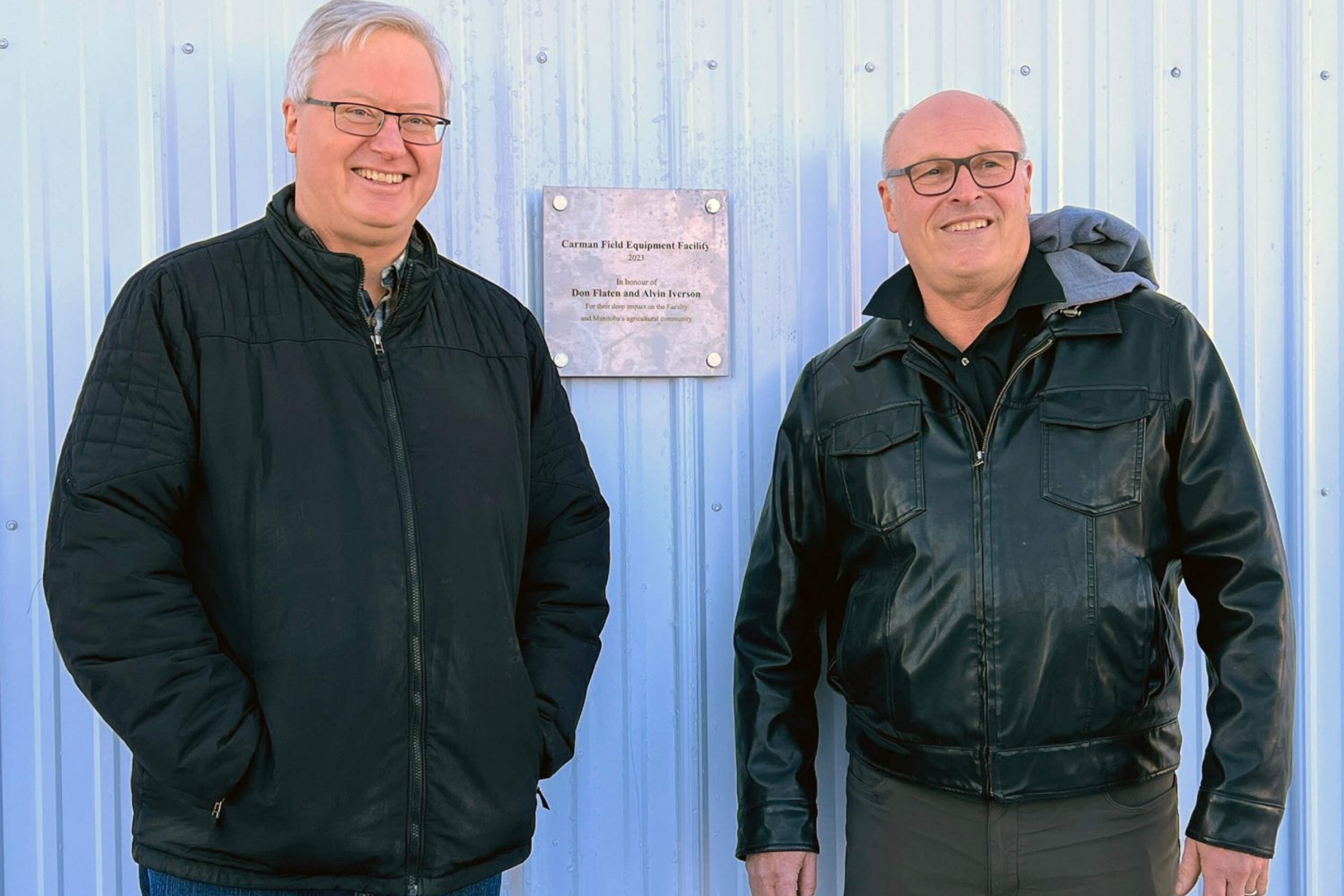 Don and Alvin with plaque