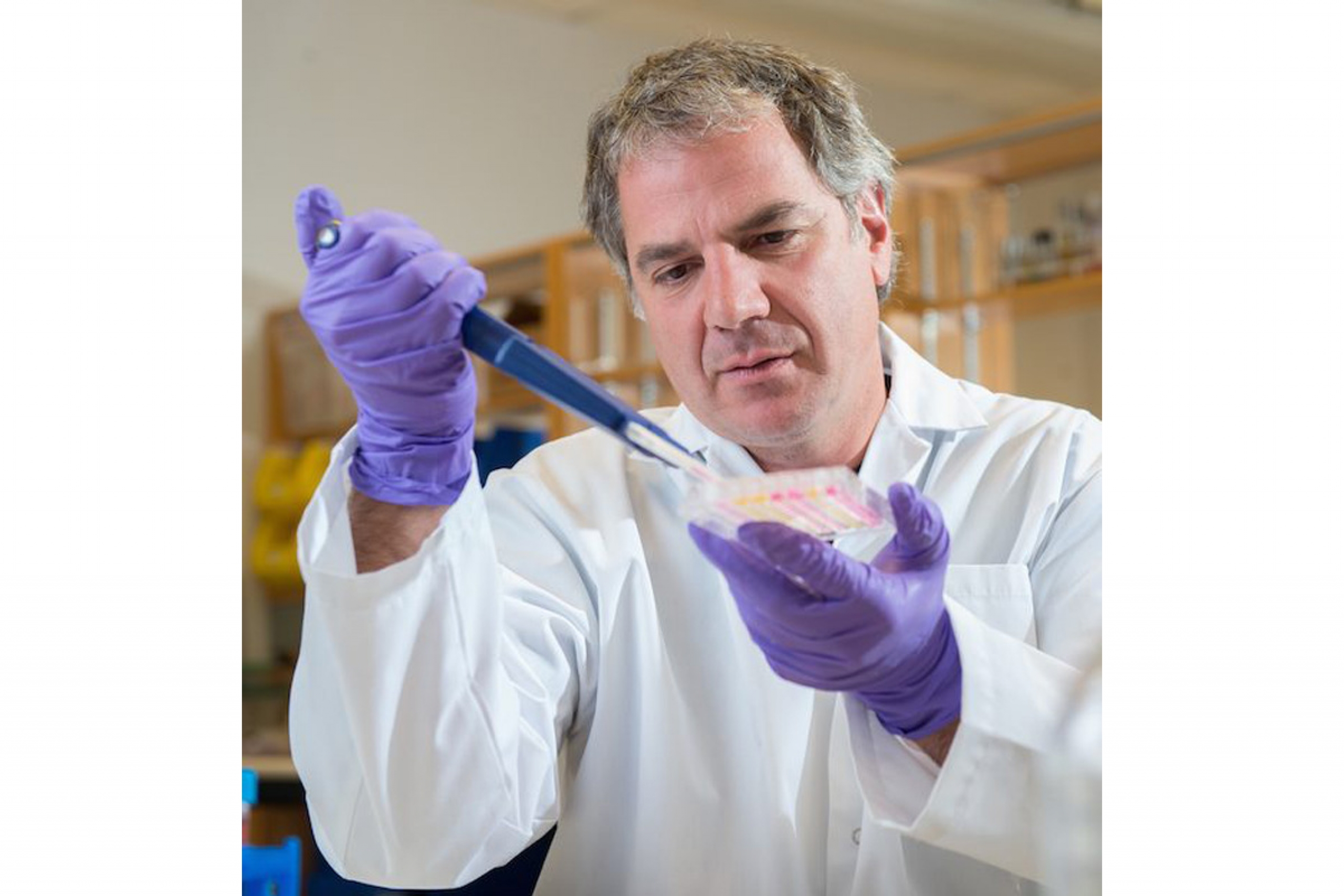 Dr. Gary Kobinger in a lab.