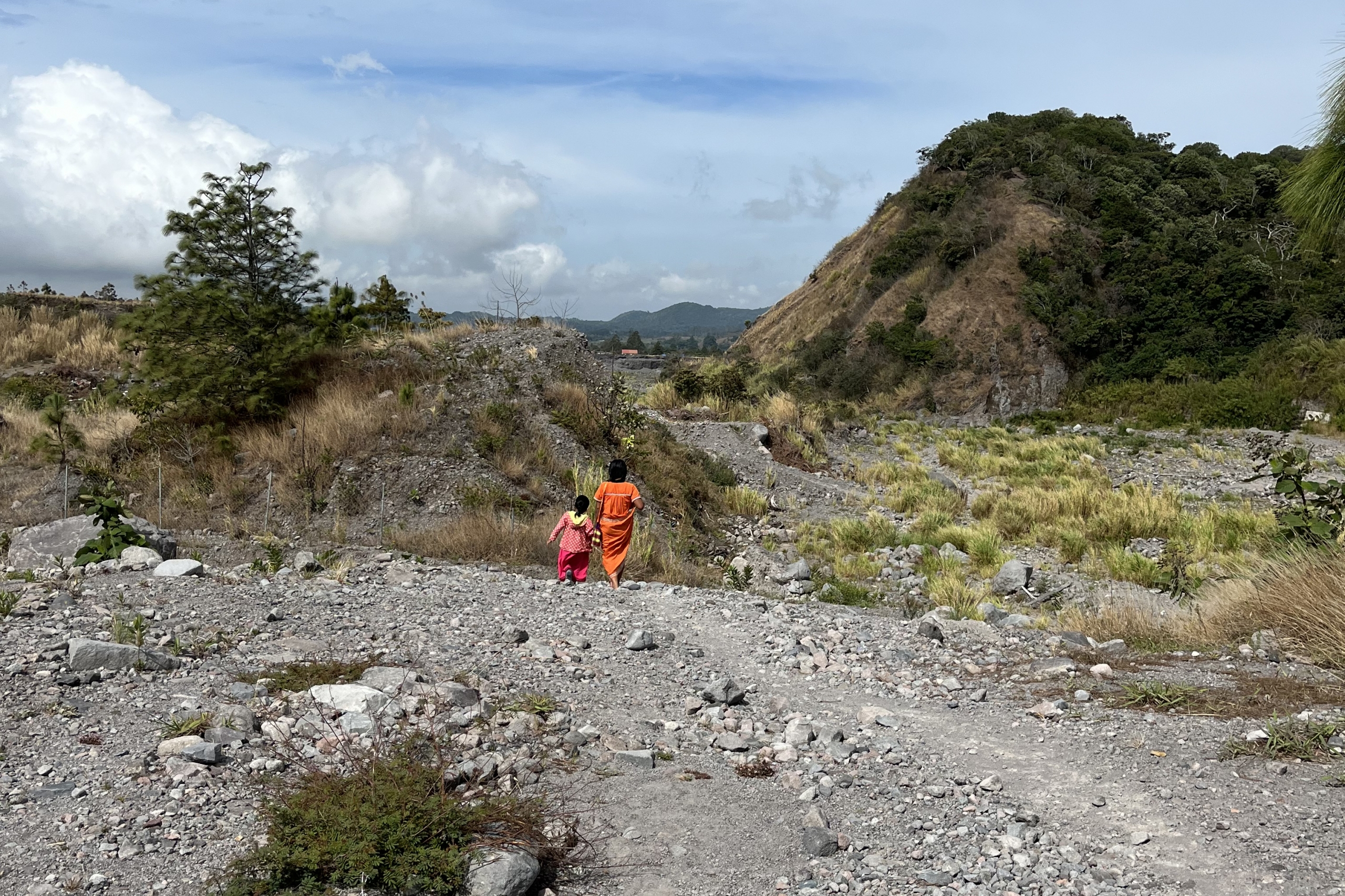 Dried river bank in Panama