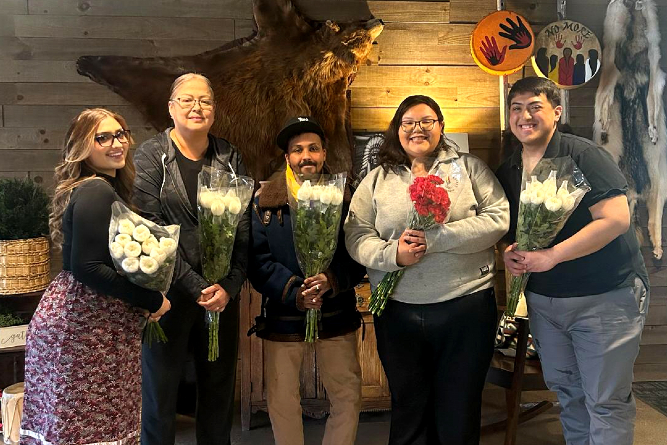 Essence and Jeremy with workshop participants