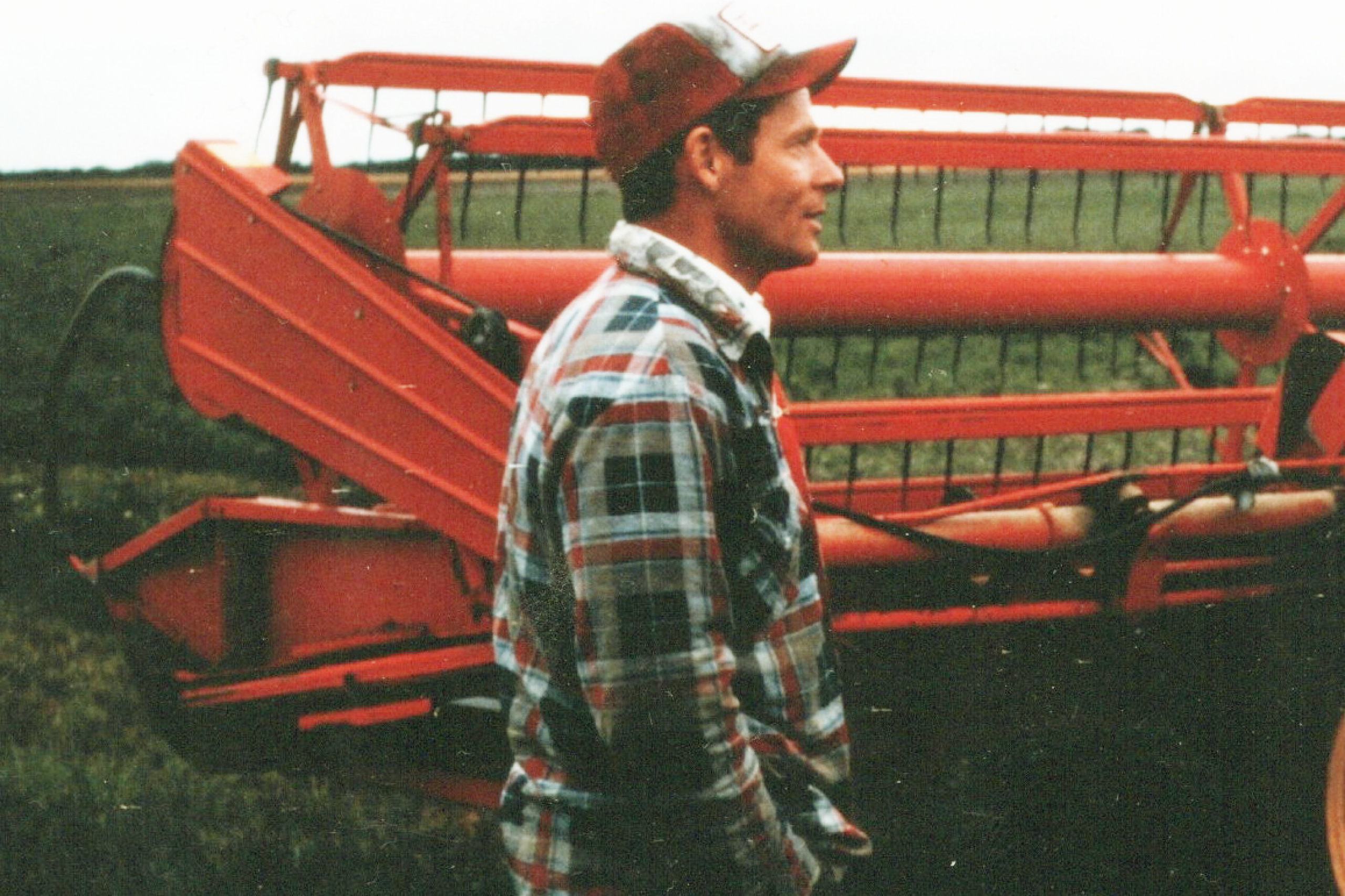 Herb Meier standing in the field