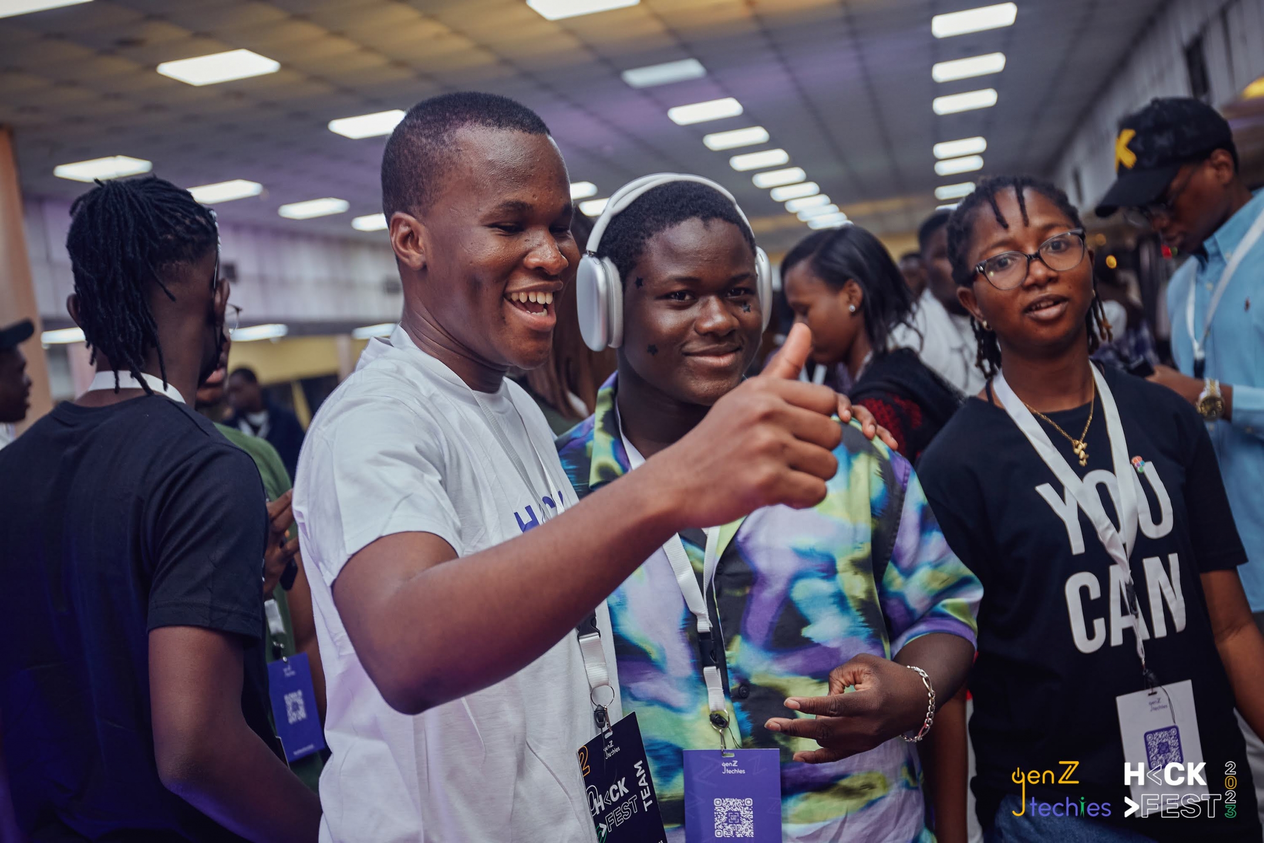 Eniola Osabiya surrounded by peers