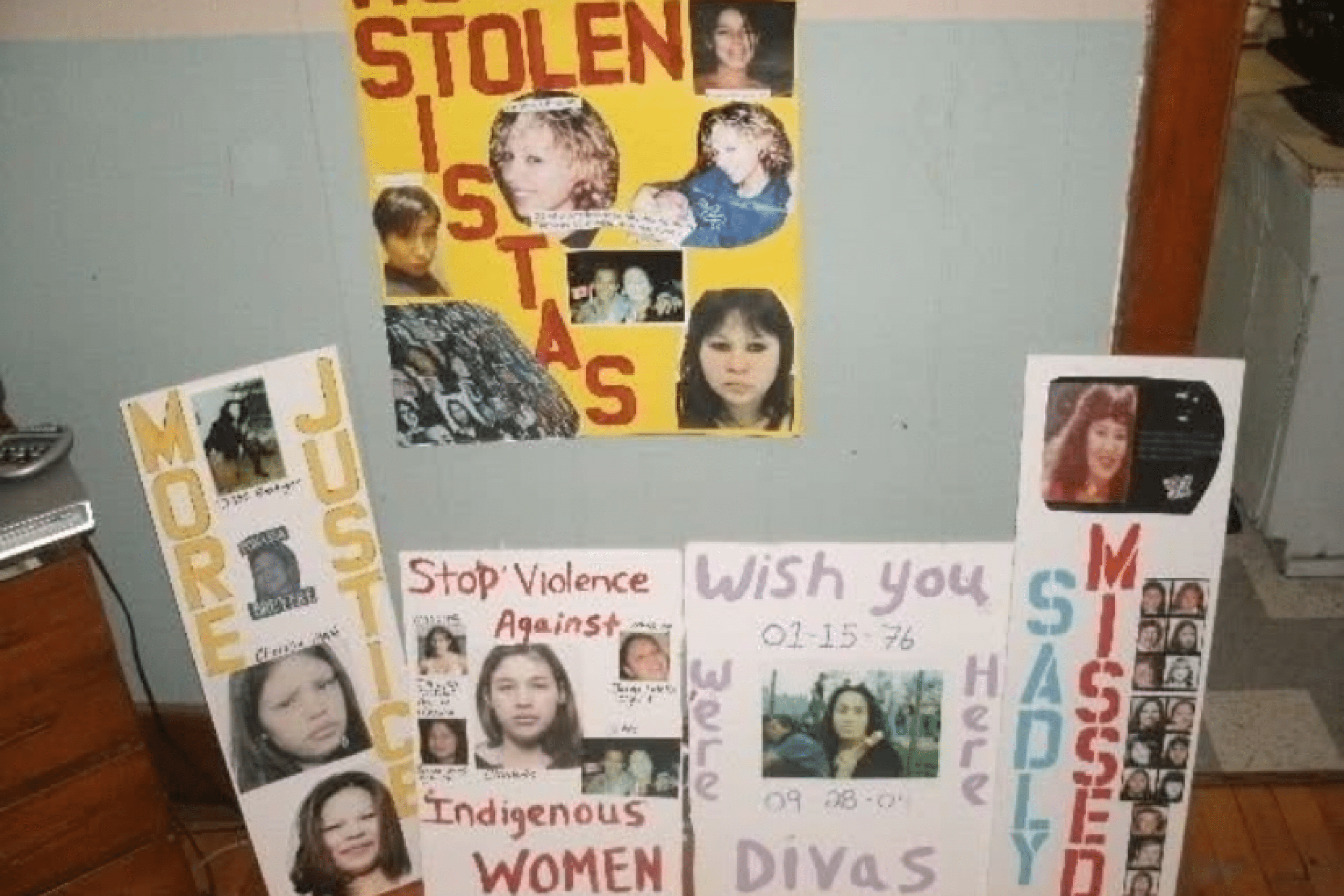 signs in memoriam of Davis Boulanger. 