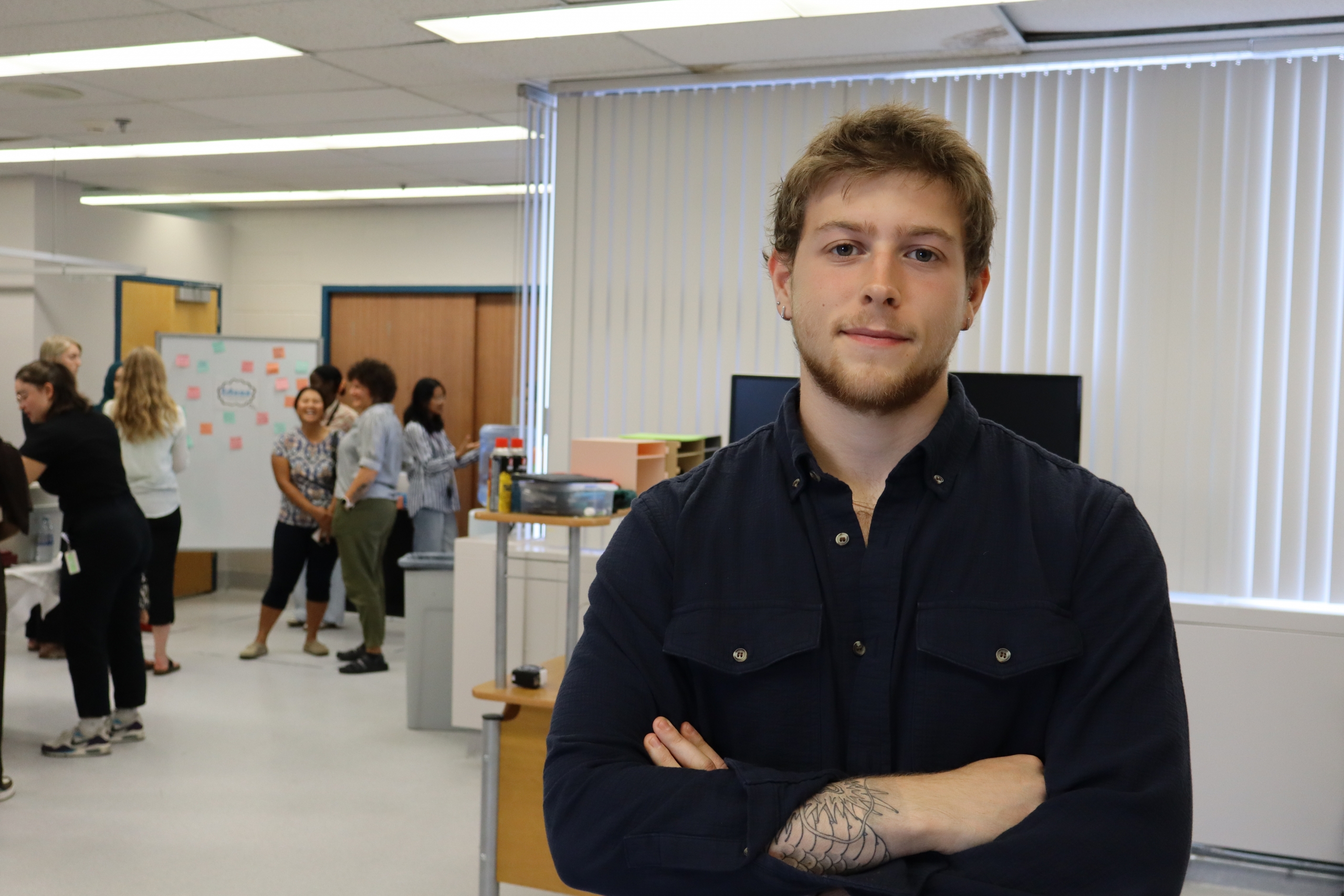 Seth Broder at the TAL lab.