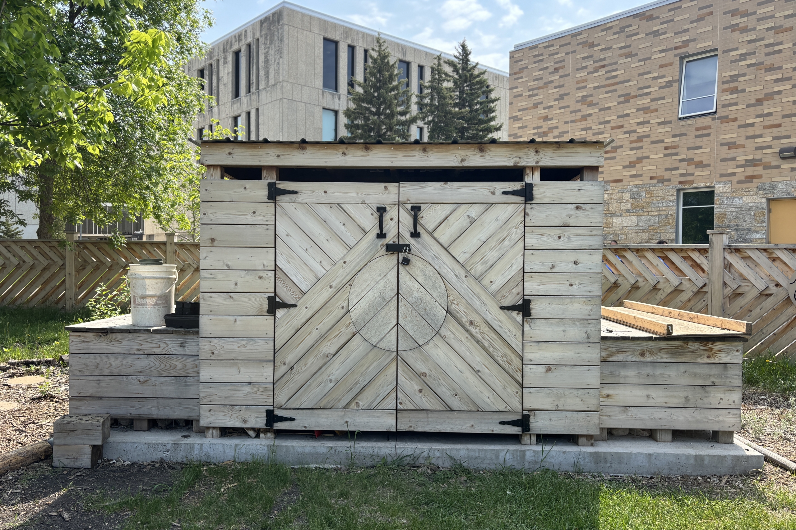 cedar wood shed