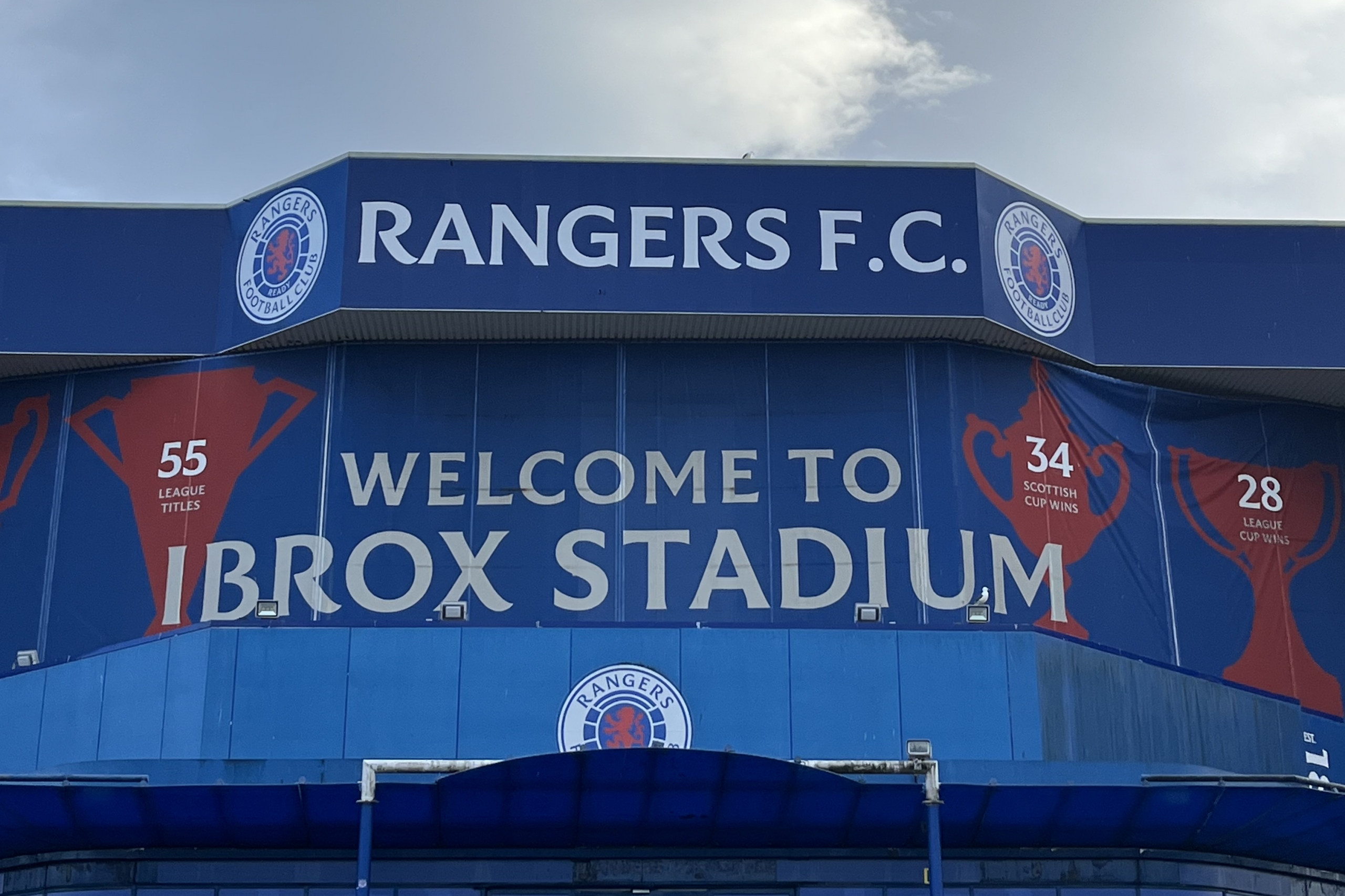 A soccer stadium in Glasgow, Scotland