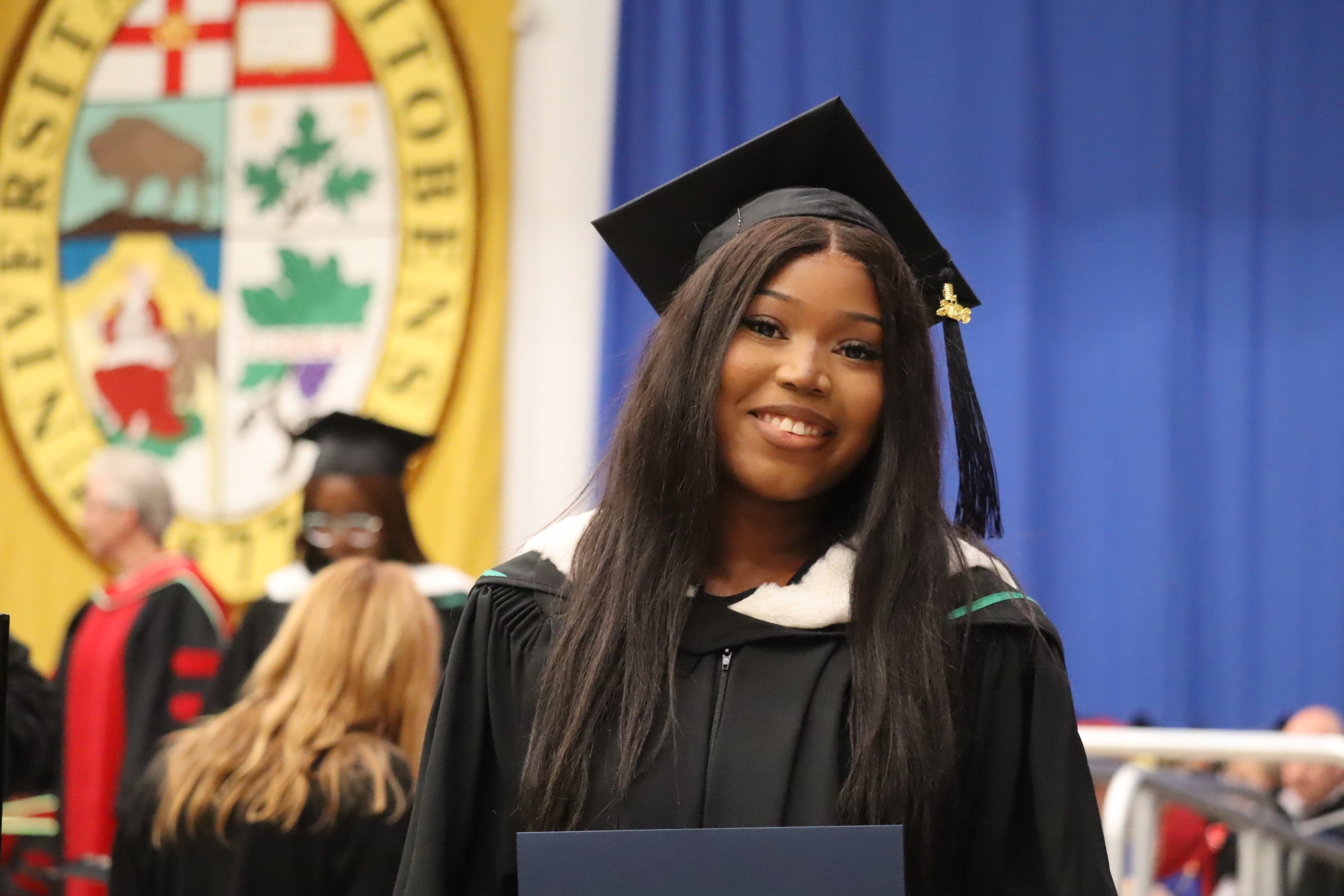 Miracle Okose at convocation.